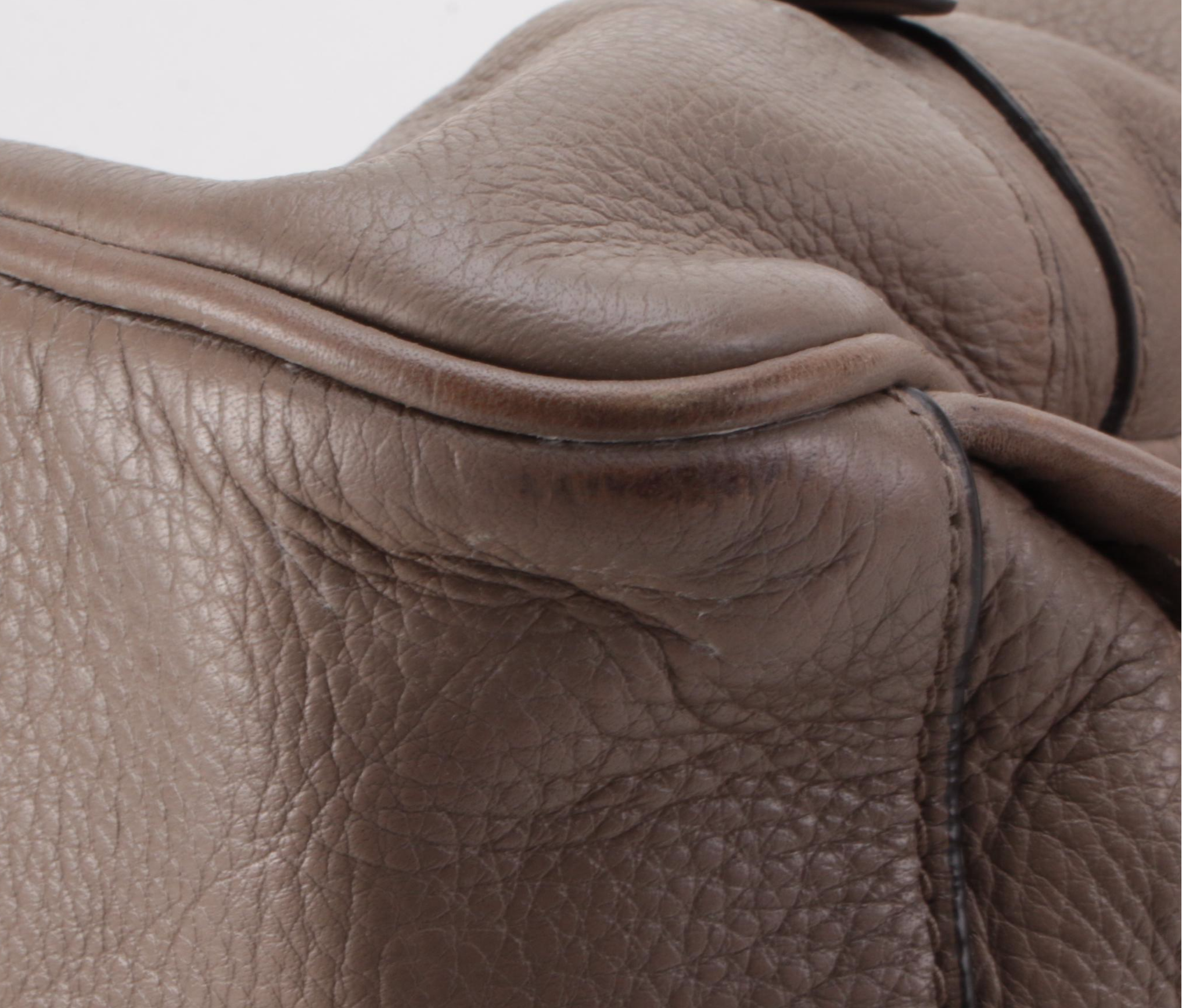 MICHAEL Michael Kors Rhea Medium Backpack Purse in Taupe Pebbled Leather