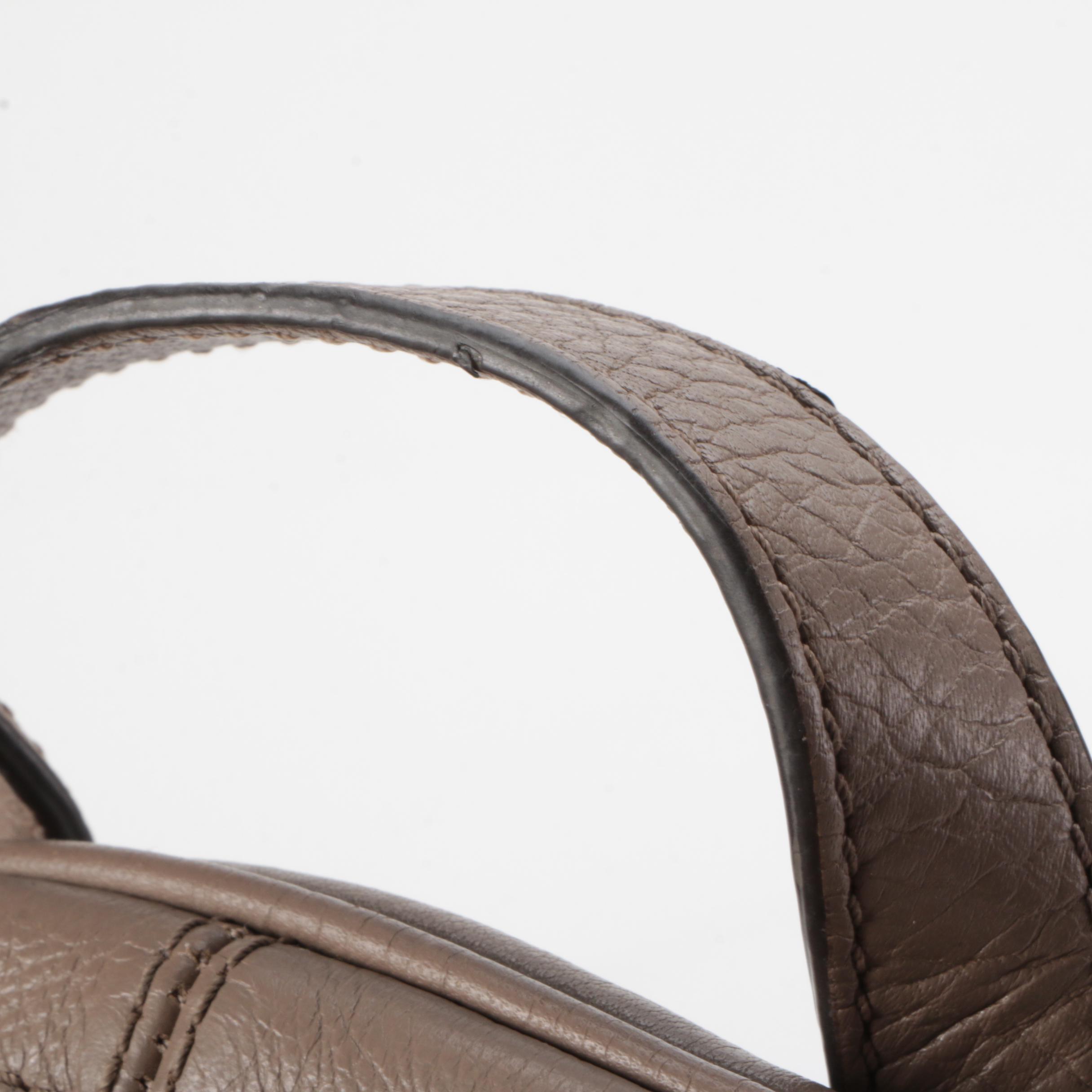 MICHAEL Michael Kors Rhea Medium Backpack Purse in Taupe Pebbled Leather