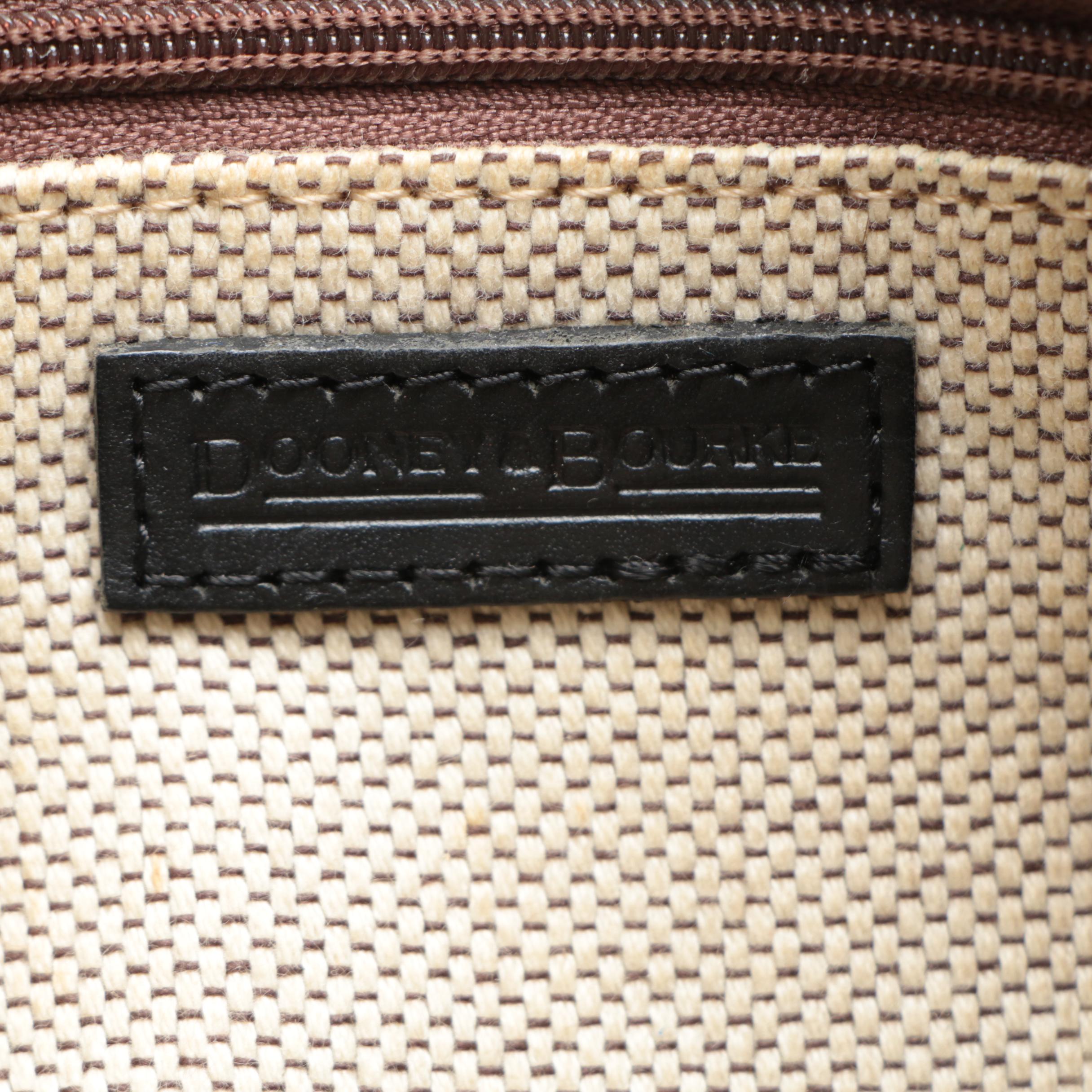 Dooney & Bourke Hobo Bag in Black Crocodile Embossed Leather