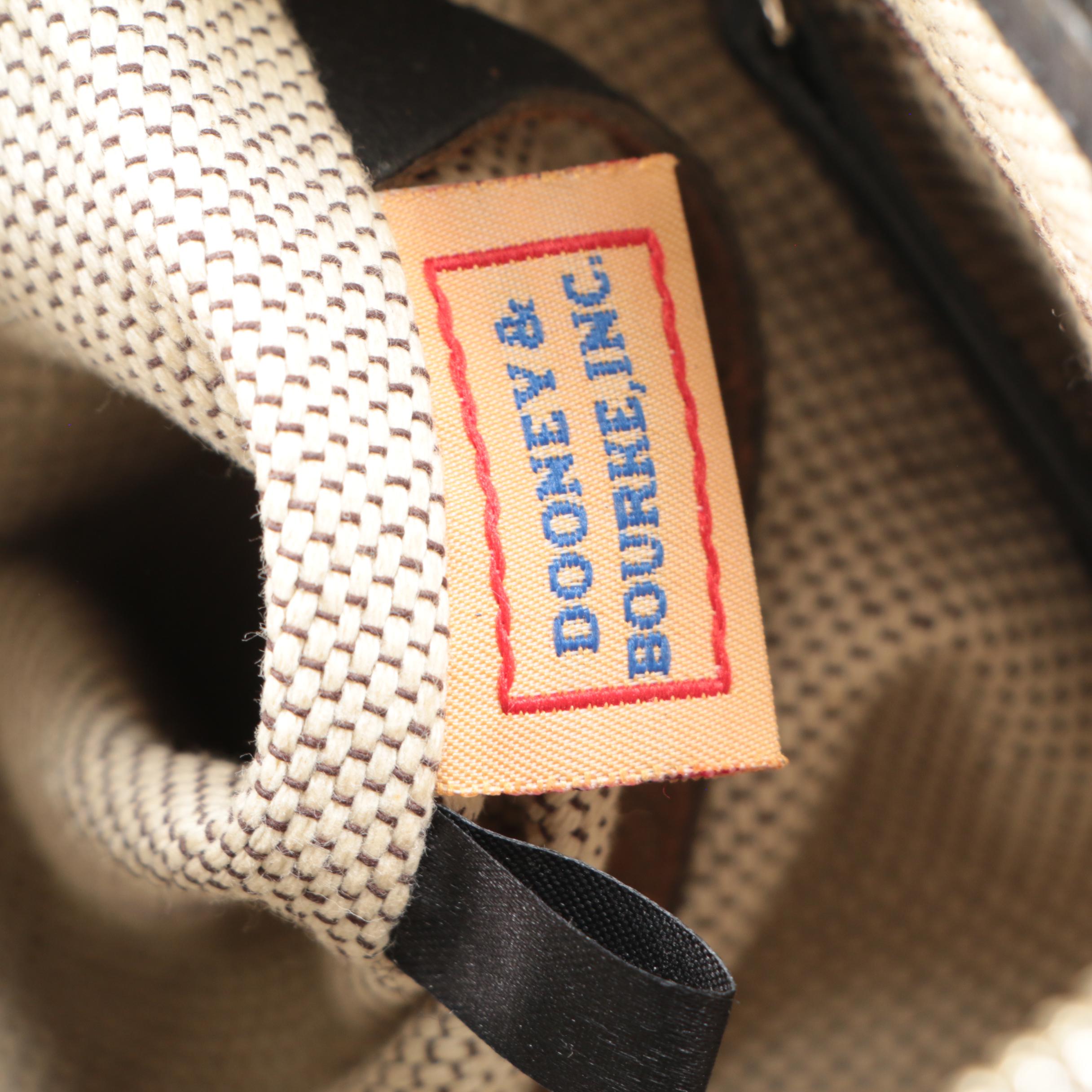 Dooney & Bourke Hobo Bag in Black Crocodile Embossed Leather