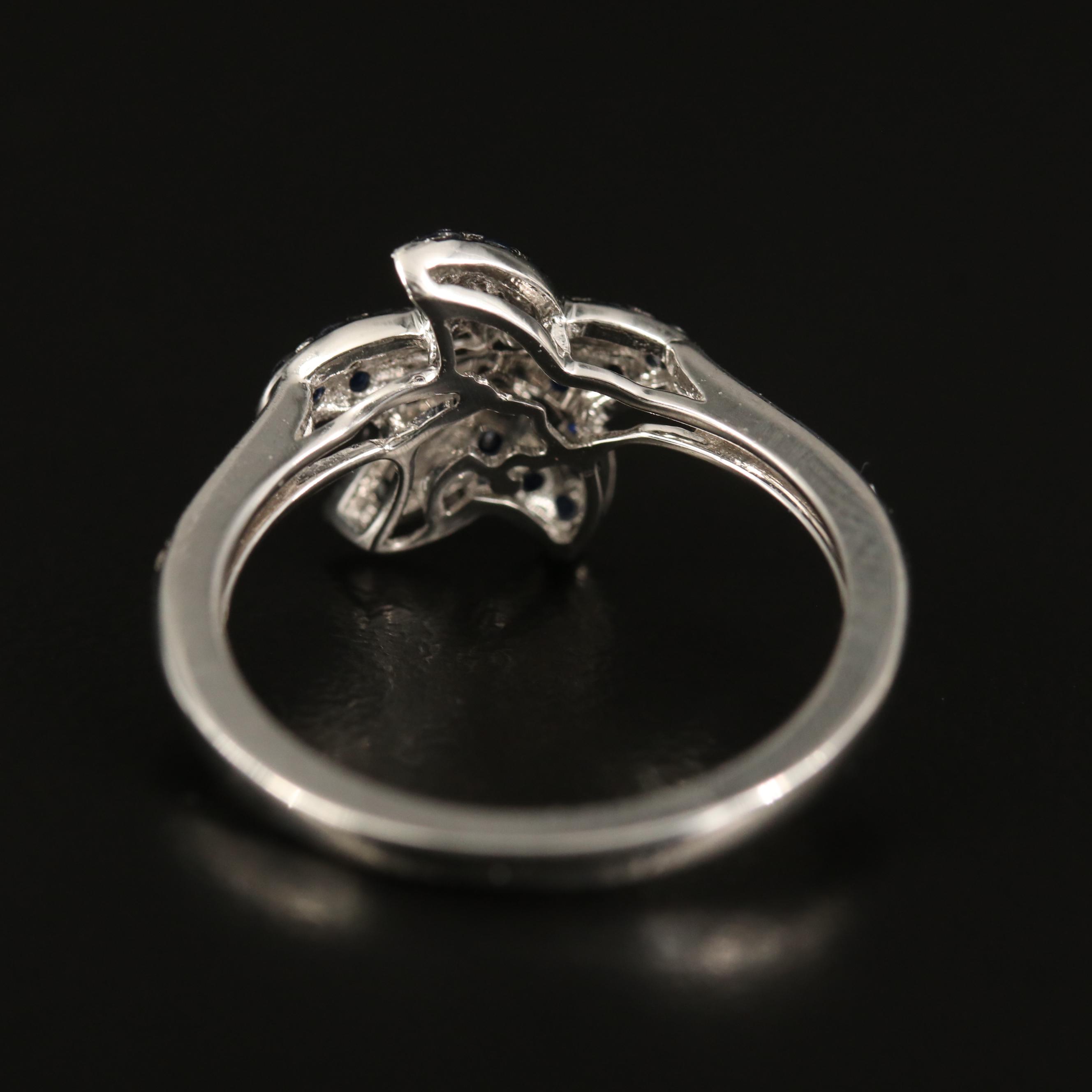 EFFY "Seaside" 14K Diamond and Sapphire Starfish Ring