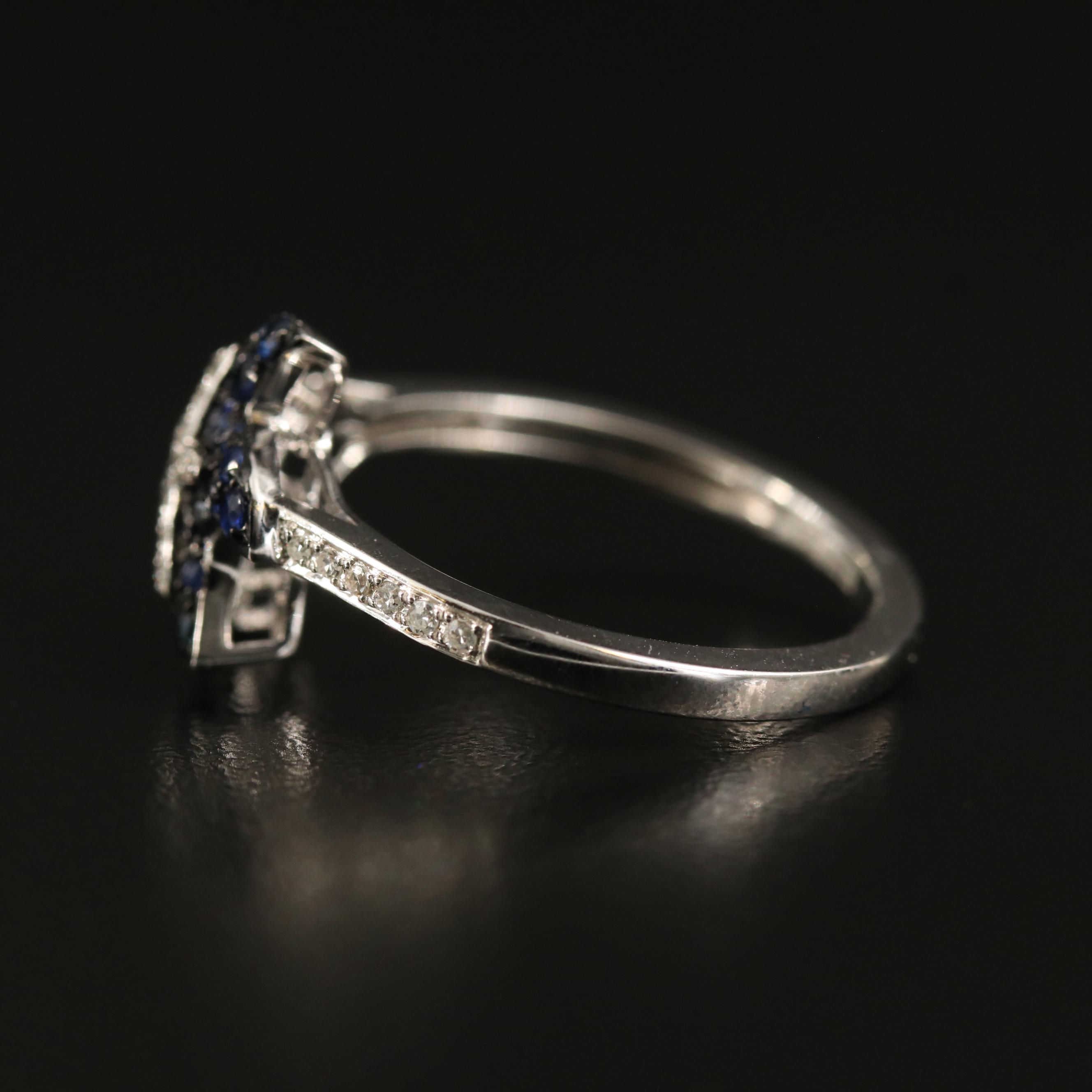 EFFY "Seaside" 14K Diamond and Sapphire Starfish Ring