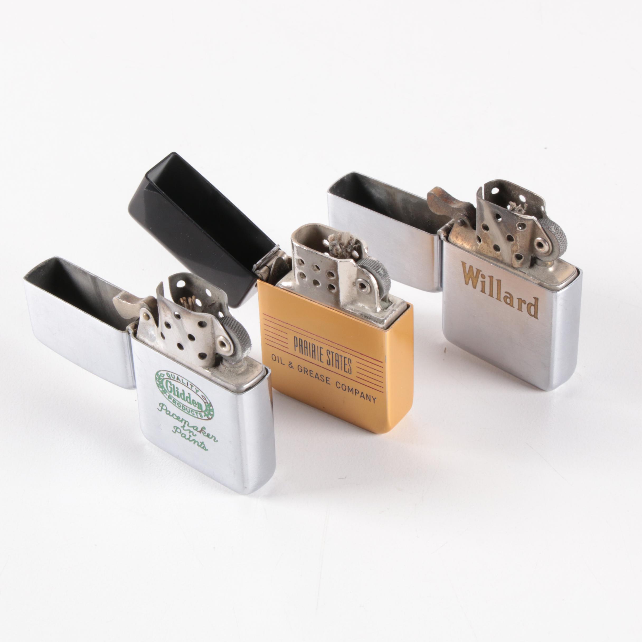 Zippo Lighters and 1981 Ferrari "Playboy" Diecast Car in Packaging