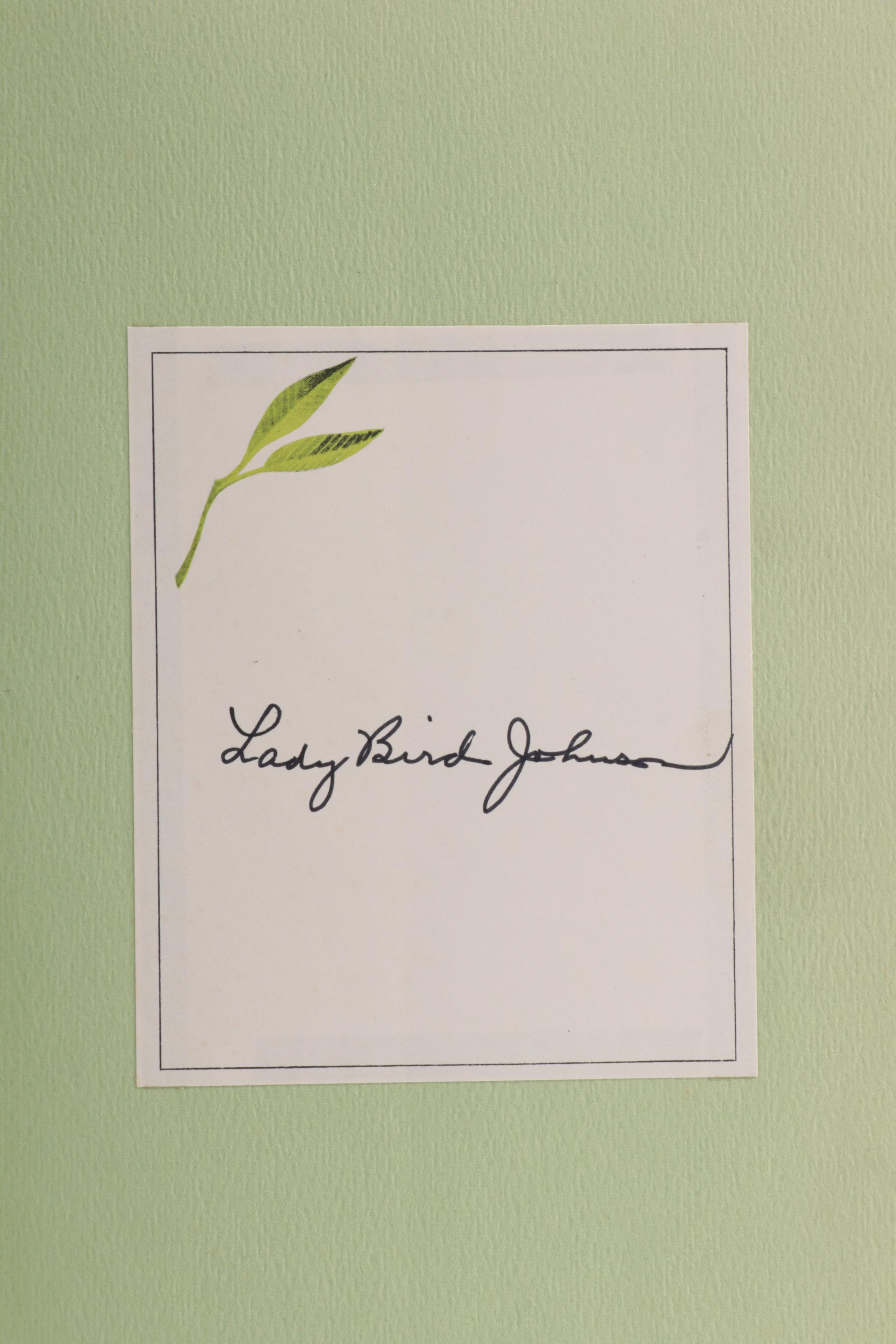 Signed First Edition "A White House Diary" by Lady Bird Johnson, 1970