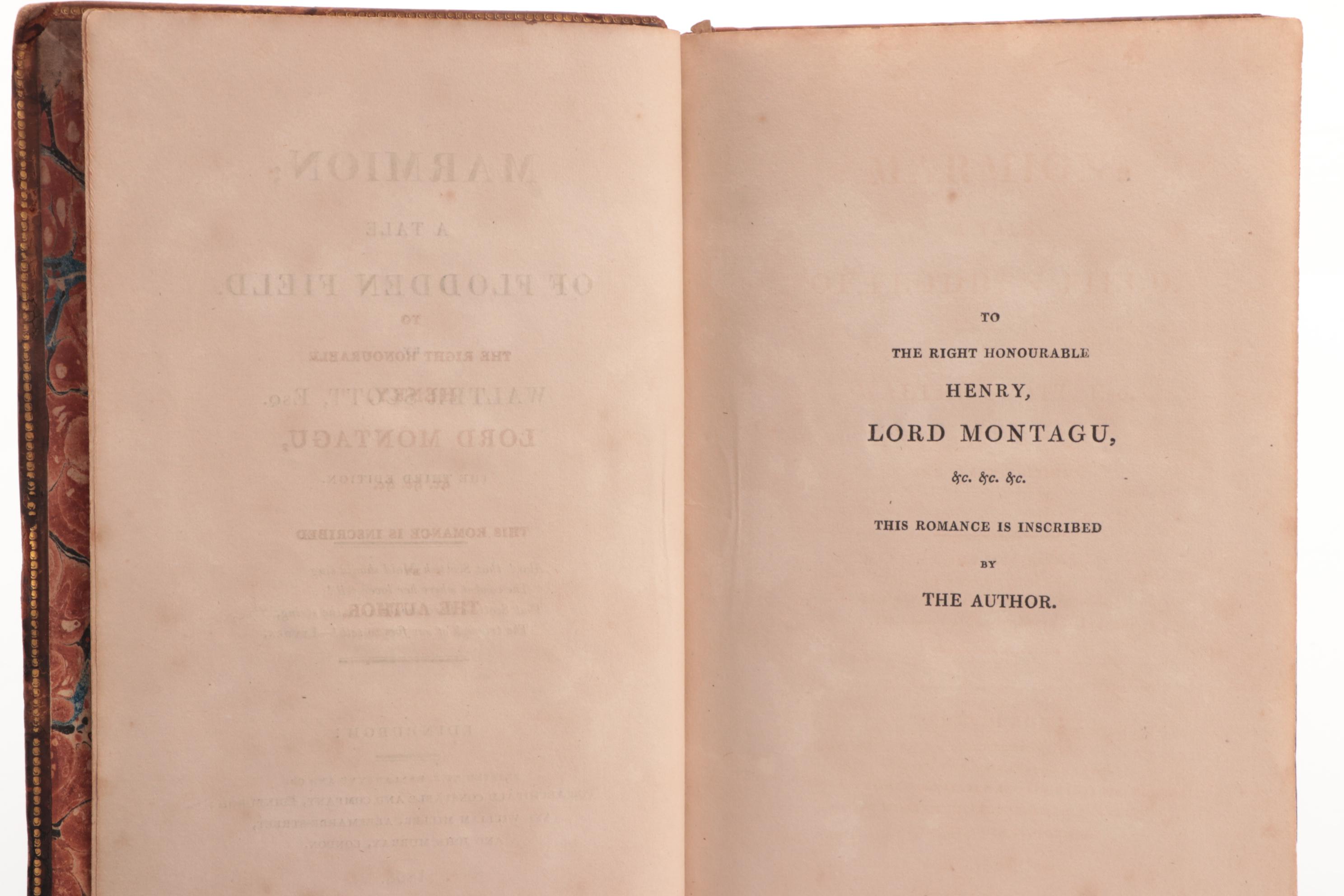 "Marmion; a Tale of Flodden Field" by Sir Walter Scott, 1808