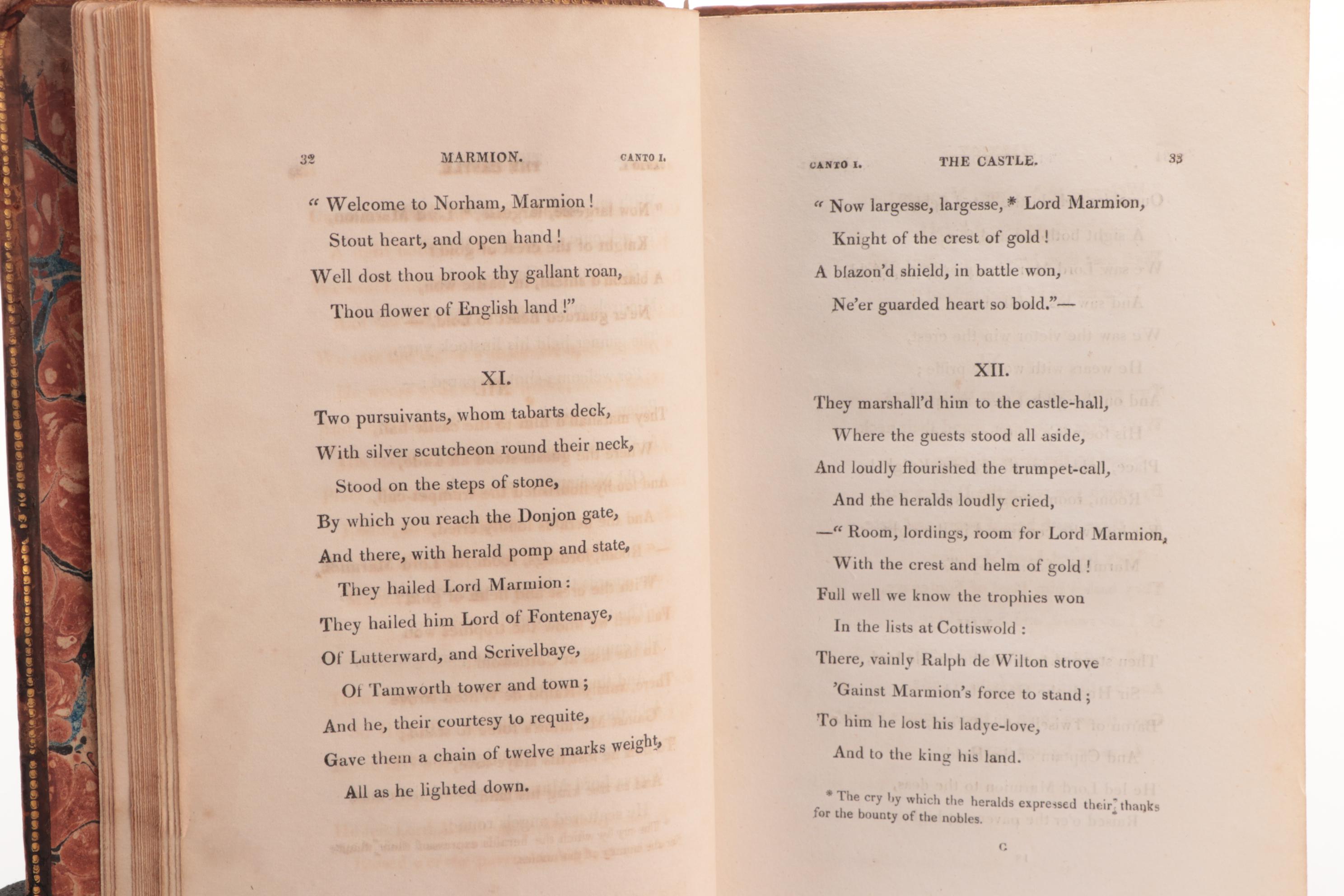 "Marmion; a Tale of Flodden Field" by Sir Walter Scott, 1808