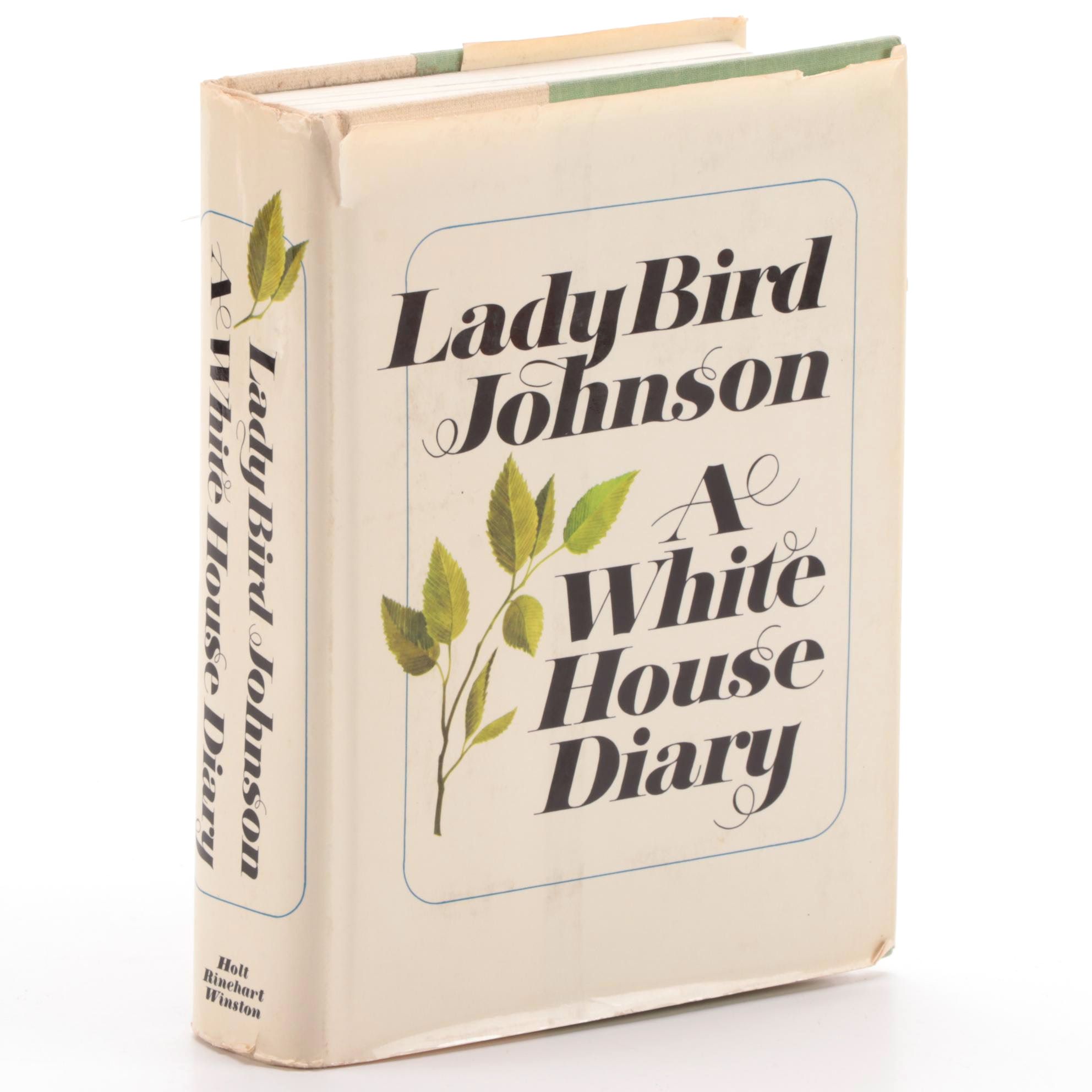Signed First Edition "A White House Diary" by Lady Bird Johnson, 1970