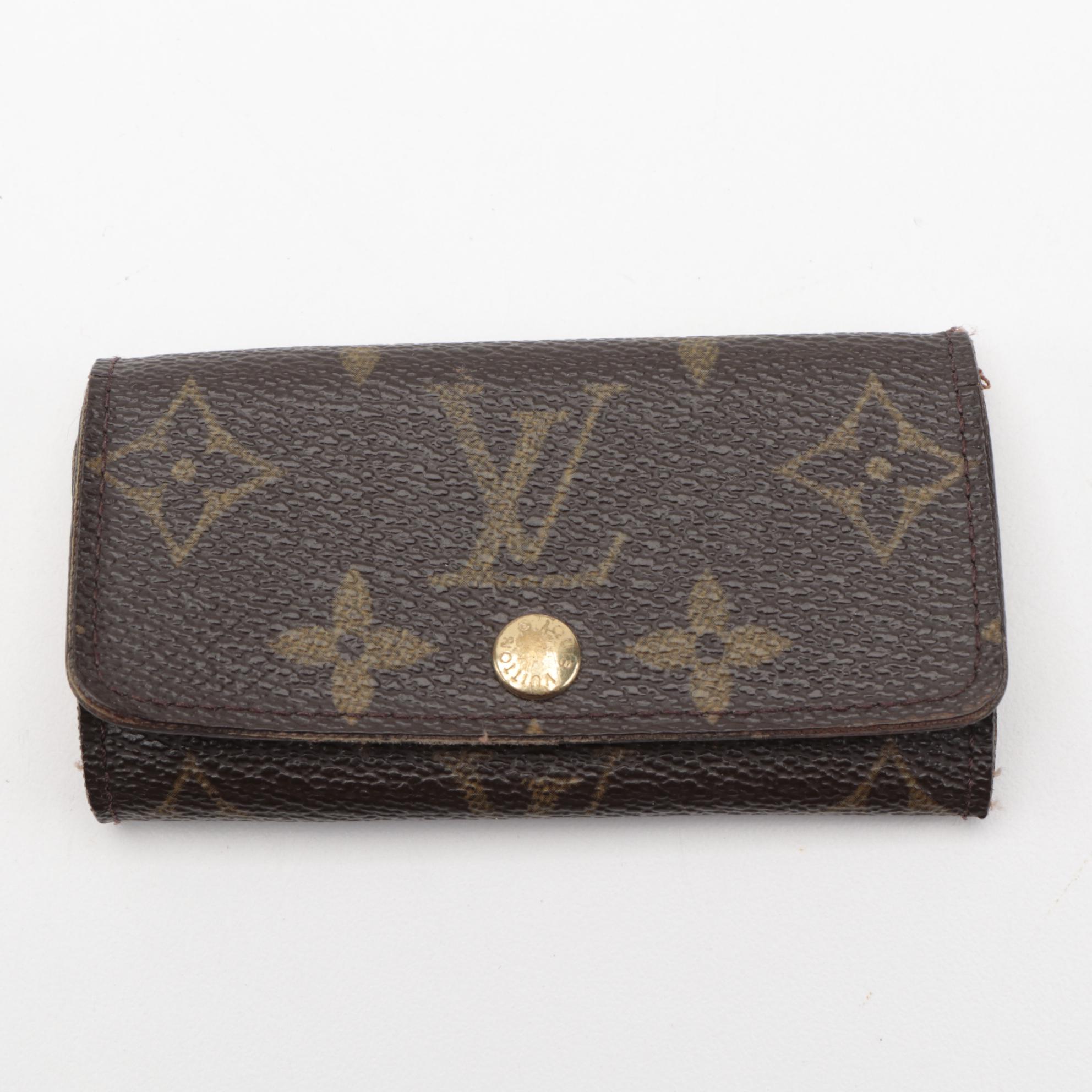 Louis Vuitton ID Card Holder and Multicles Four-Key Holder in Monogram Canvas