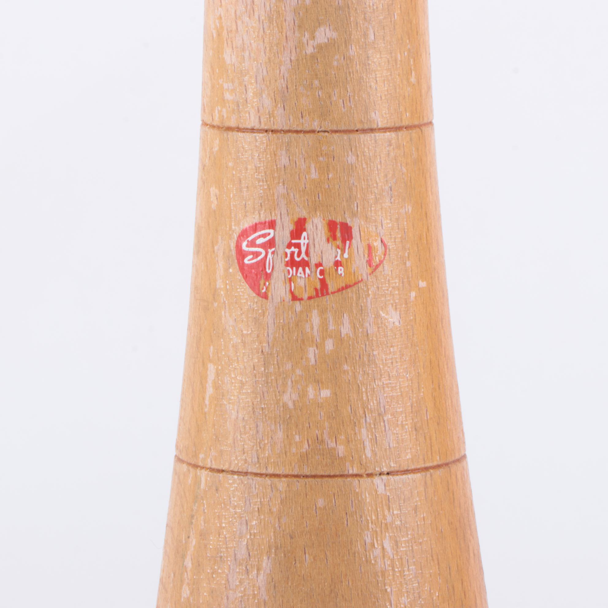 Sportscraft Belgium Wooden Juggling Clubs, circa 1940