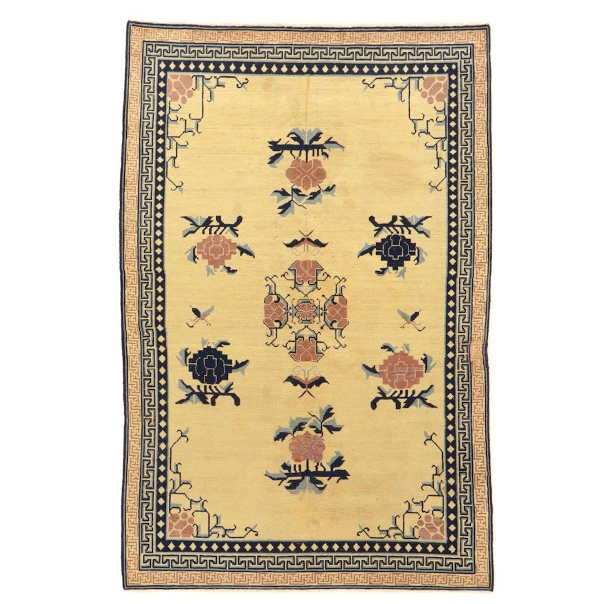 5'4 x 8'3 Hand-Knotted East Turkestan Khotan Area Rug