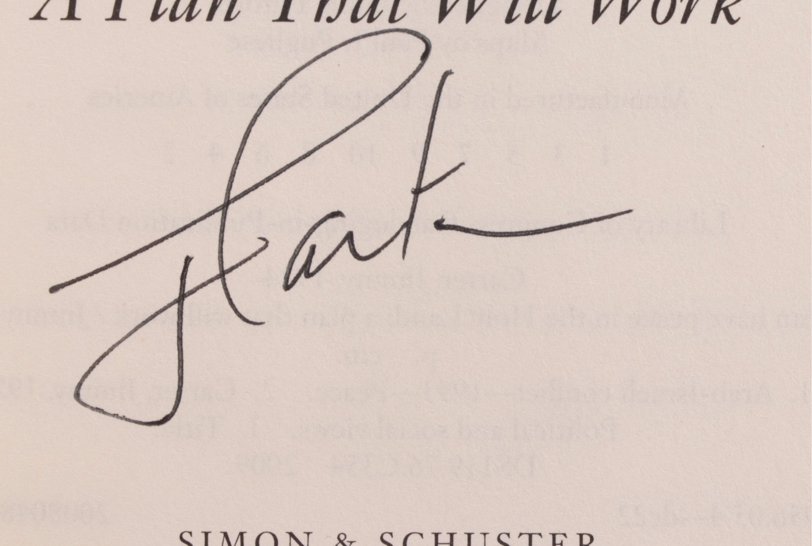 Jimmy Carter Signed "We Can Have Peace in the Holy Land" with COA