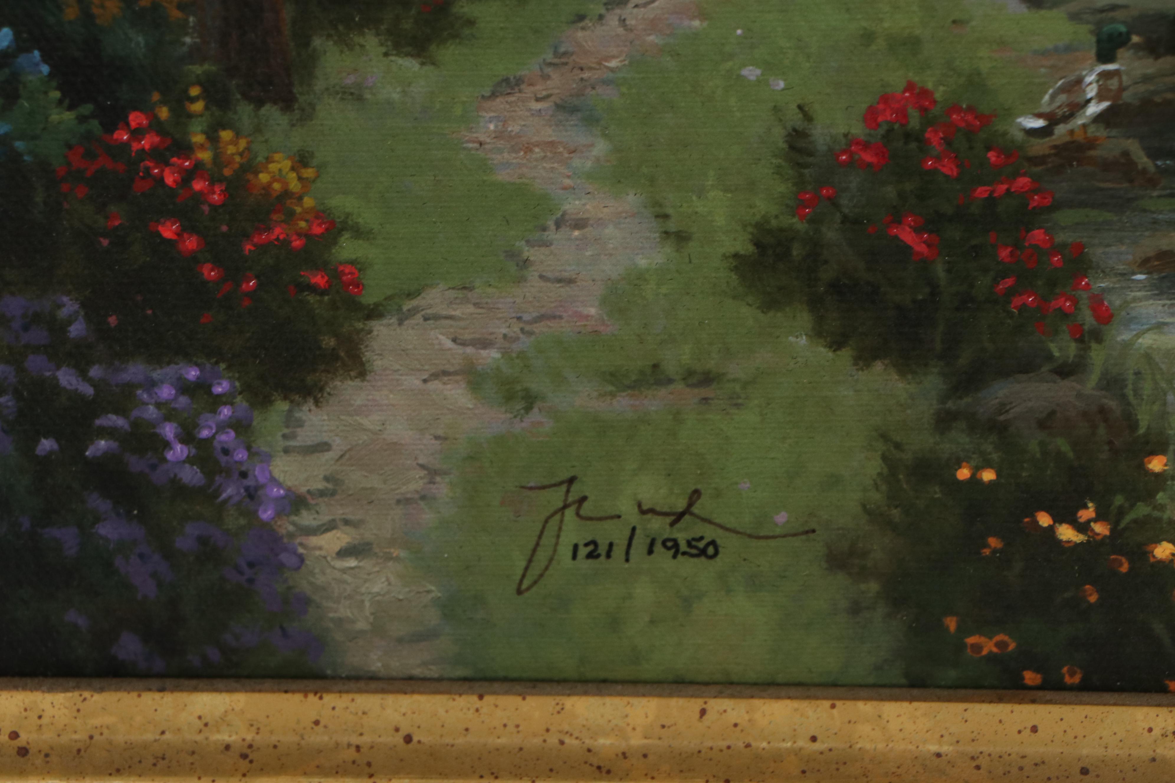 Thomas Kinkade Embellished Giclée "Stillwater Cottage"