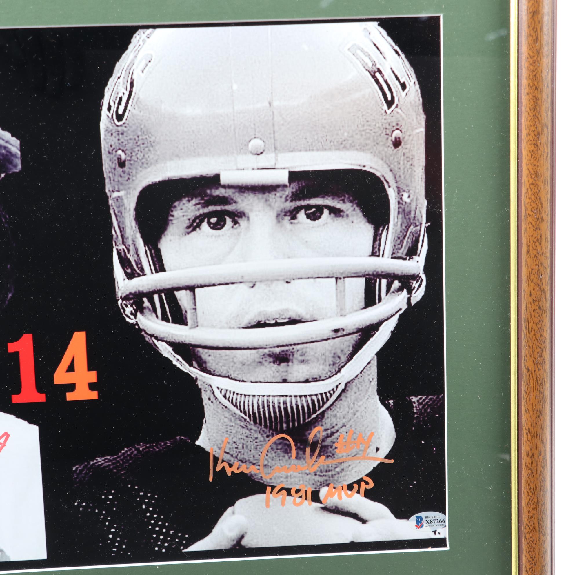 Pete Rose and Kenny Anderson Signed "Cincinnati's #14" Framed Photo Print, COA