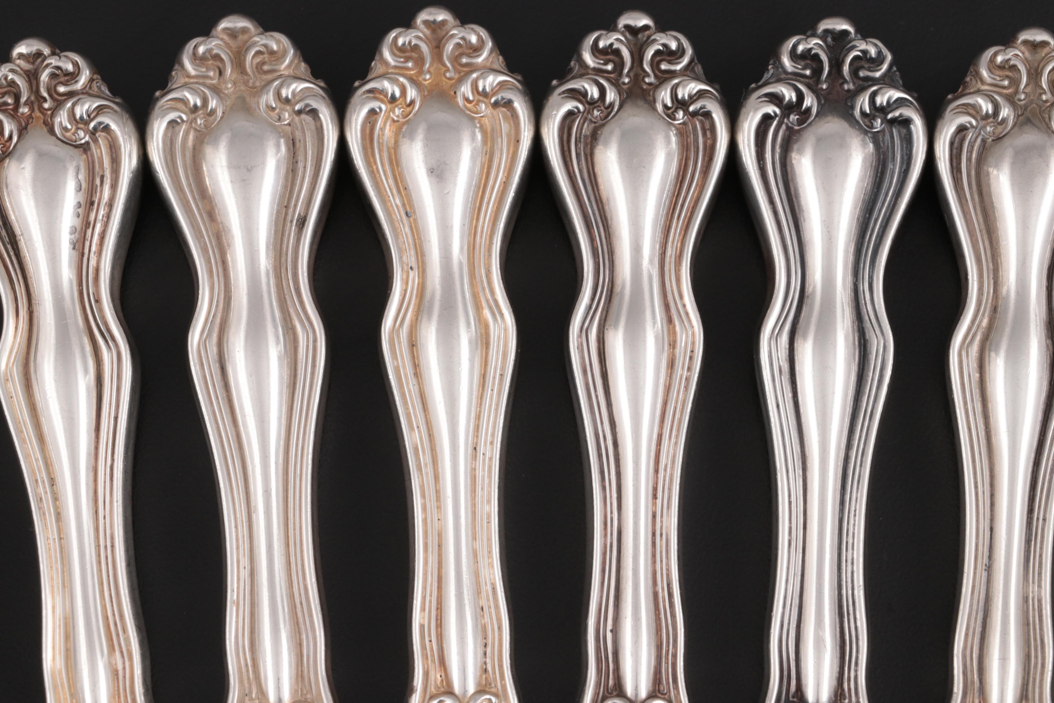 Westmorland "George and Martha Washington" Sterling Silver Handled Dinner Knives