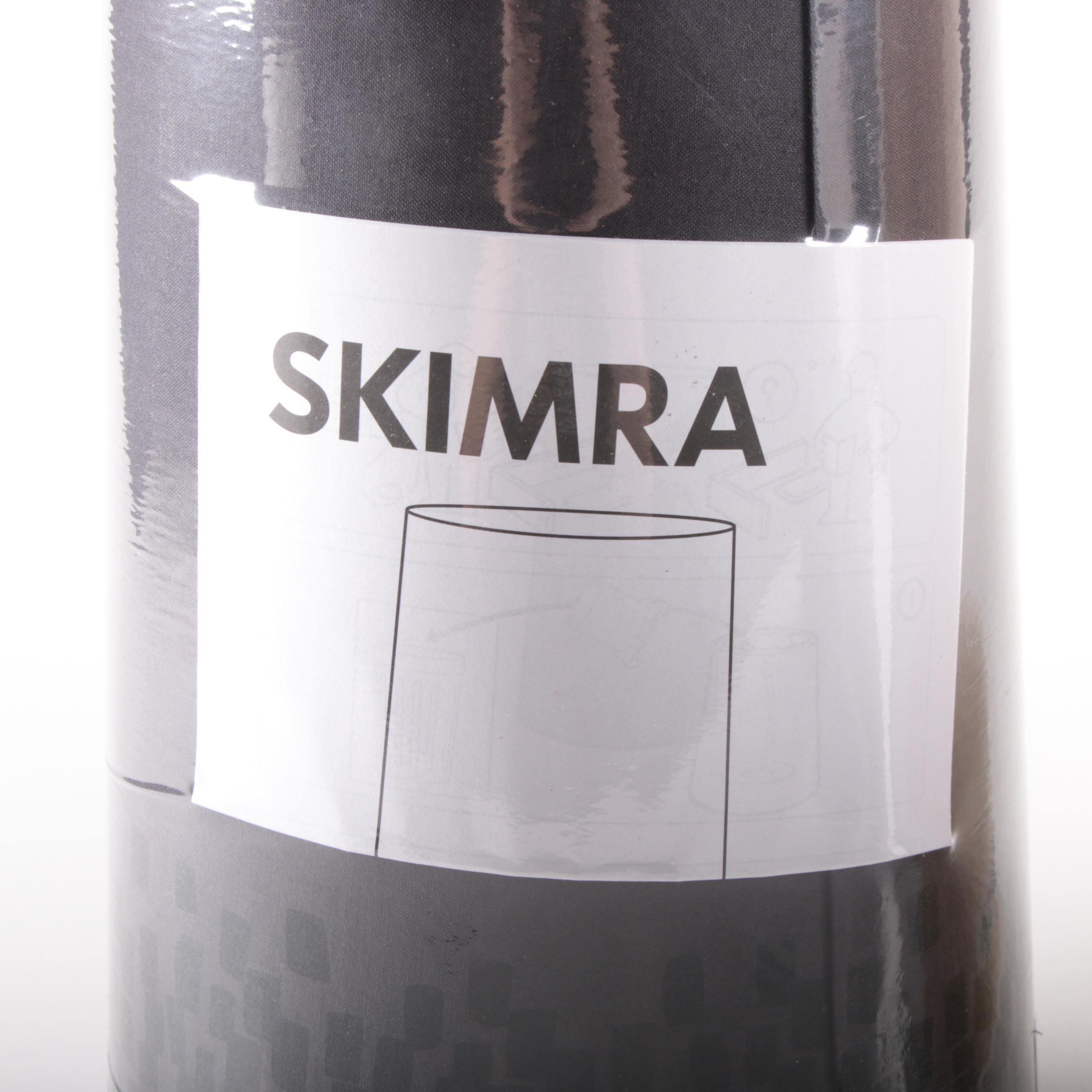 IKEA "Skimra" Black and "Alvine" Gold Skinny Lamp Shades