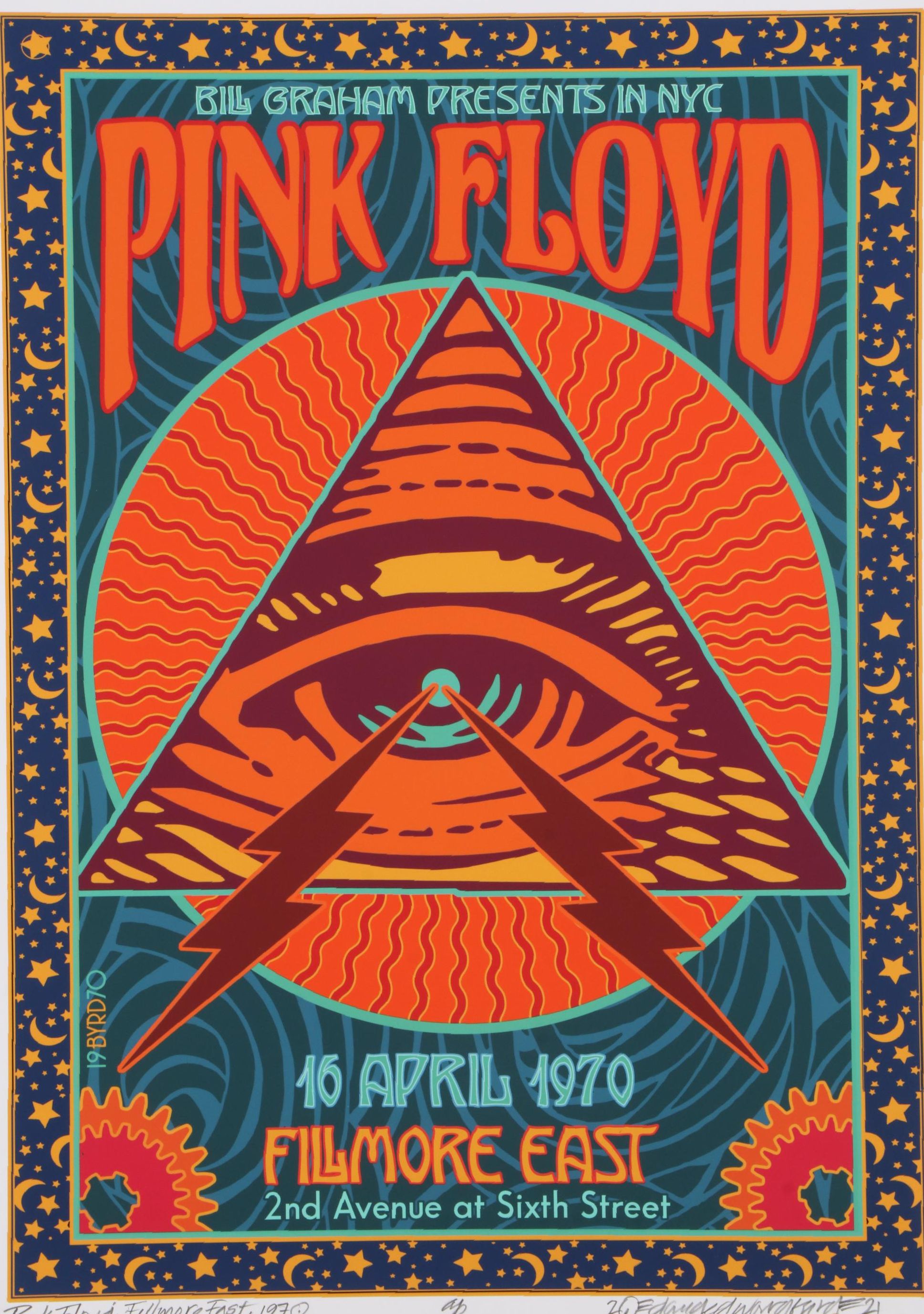 David Edward Byrd Giclée "Pink Floyd at the Fillmore East 1970," 2021