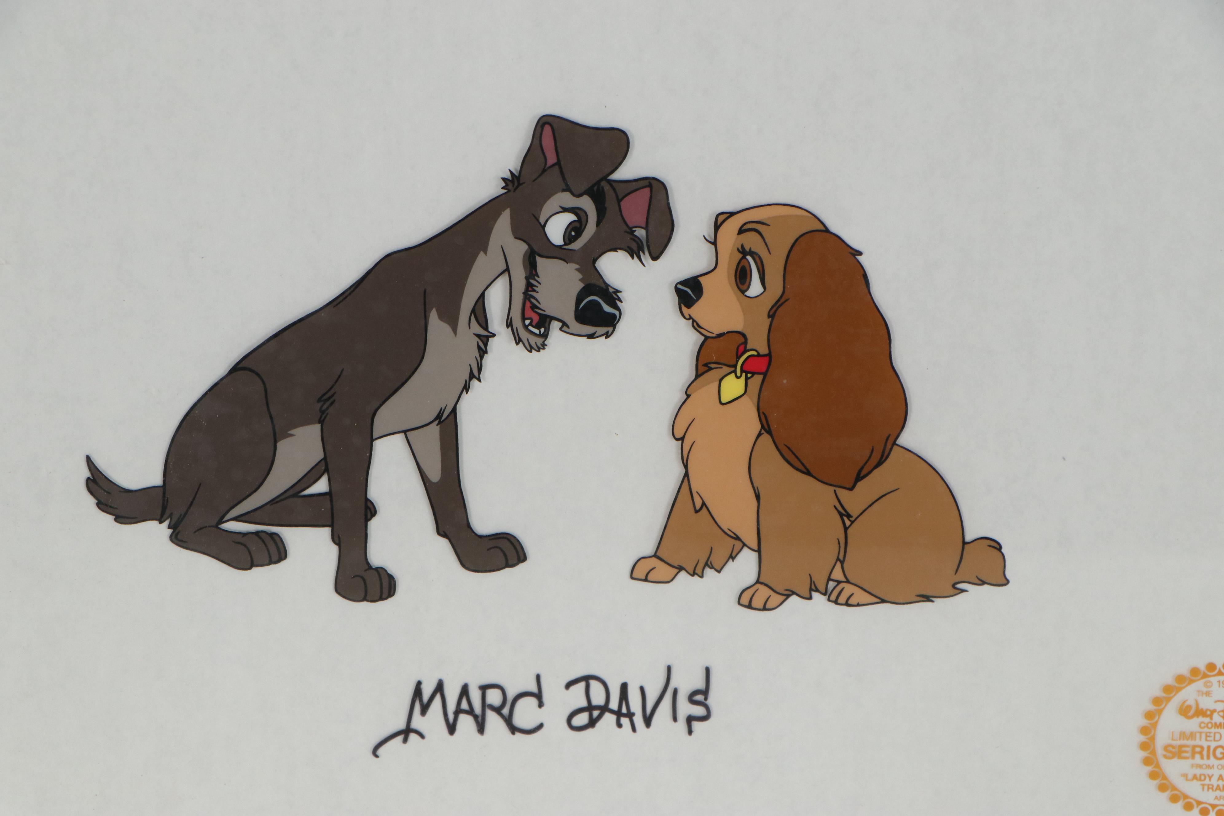 Disney "Snow White and the Seven Dwarfs" and "Lady and the Tramp" Sericels