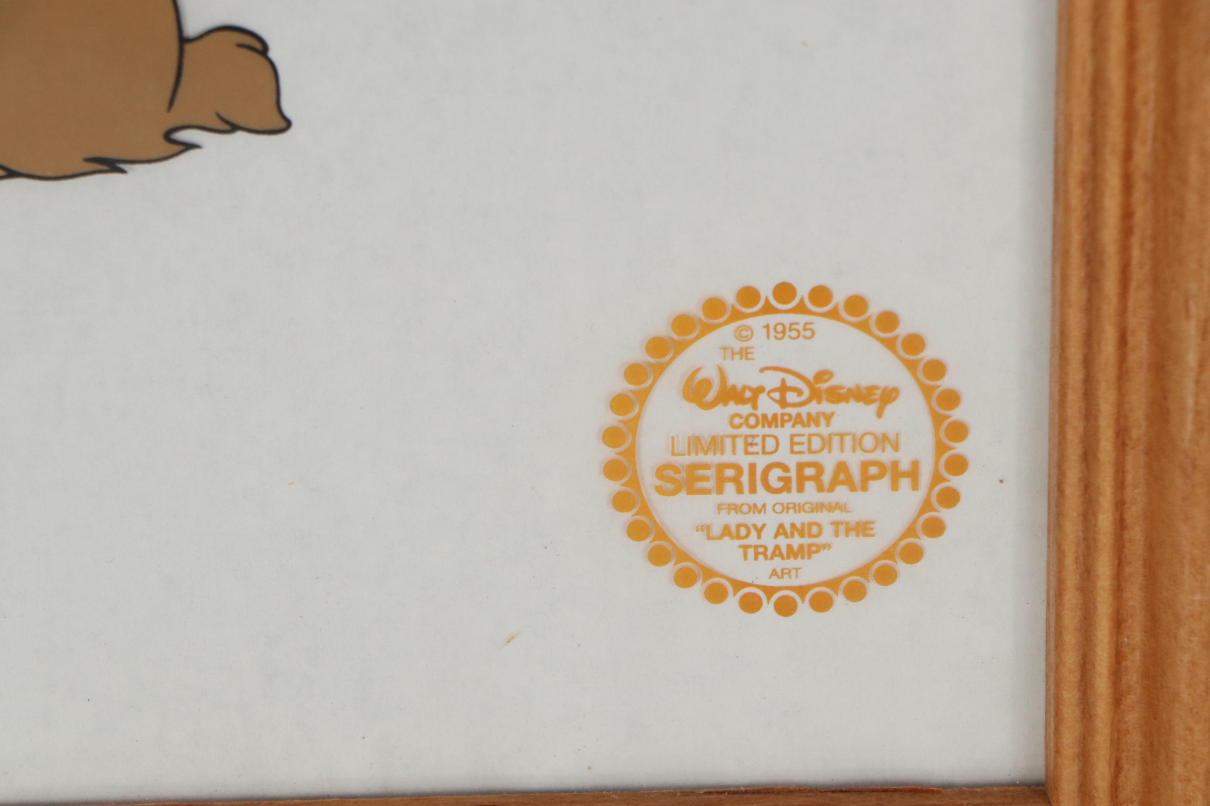 Disney "Snow White and the Seven Dwarfs" and "Lady and the Tramp" Sericels