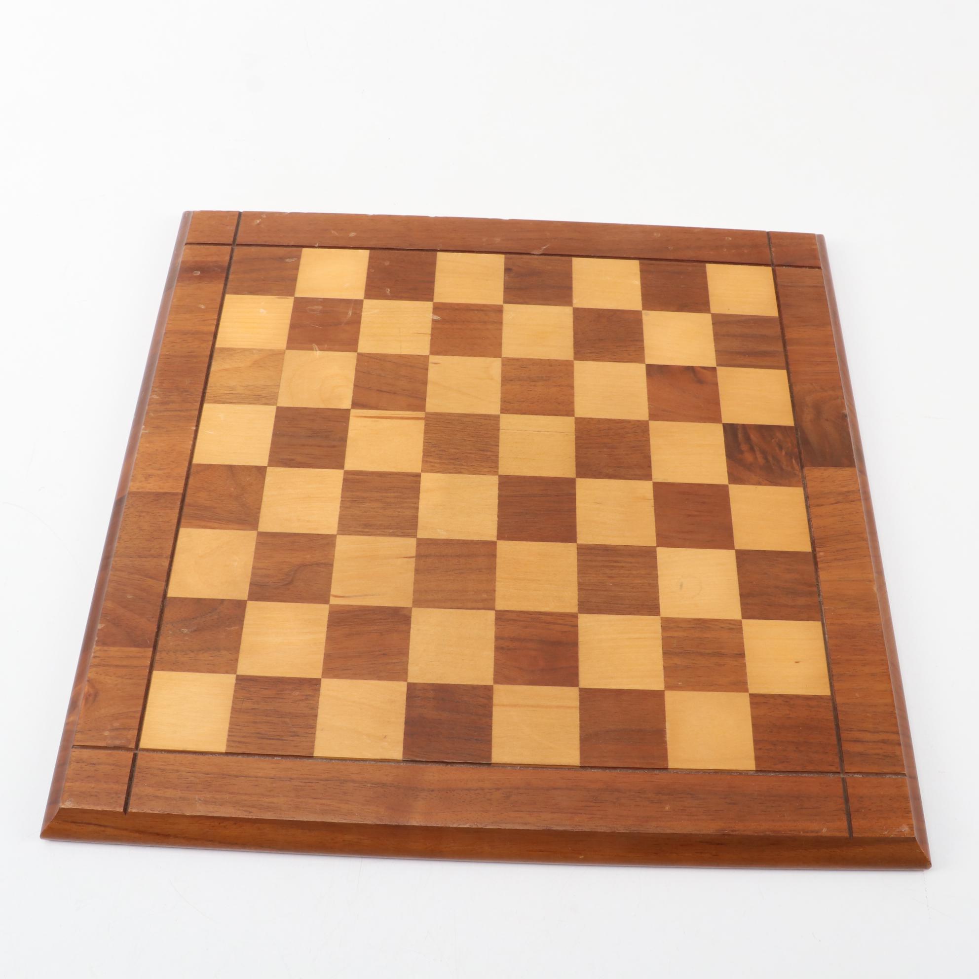 Ceramic Bisque Chess Set with Drueke Chess Board