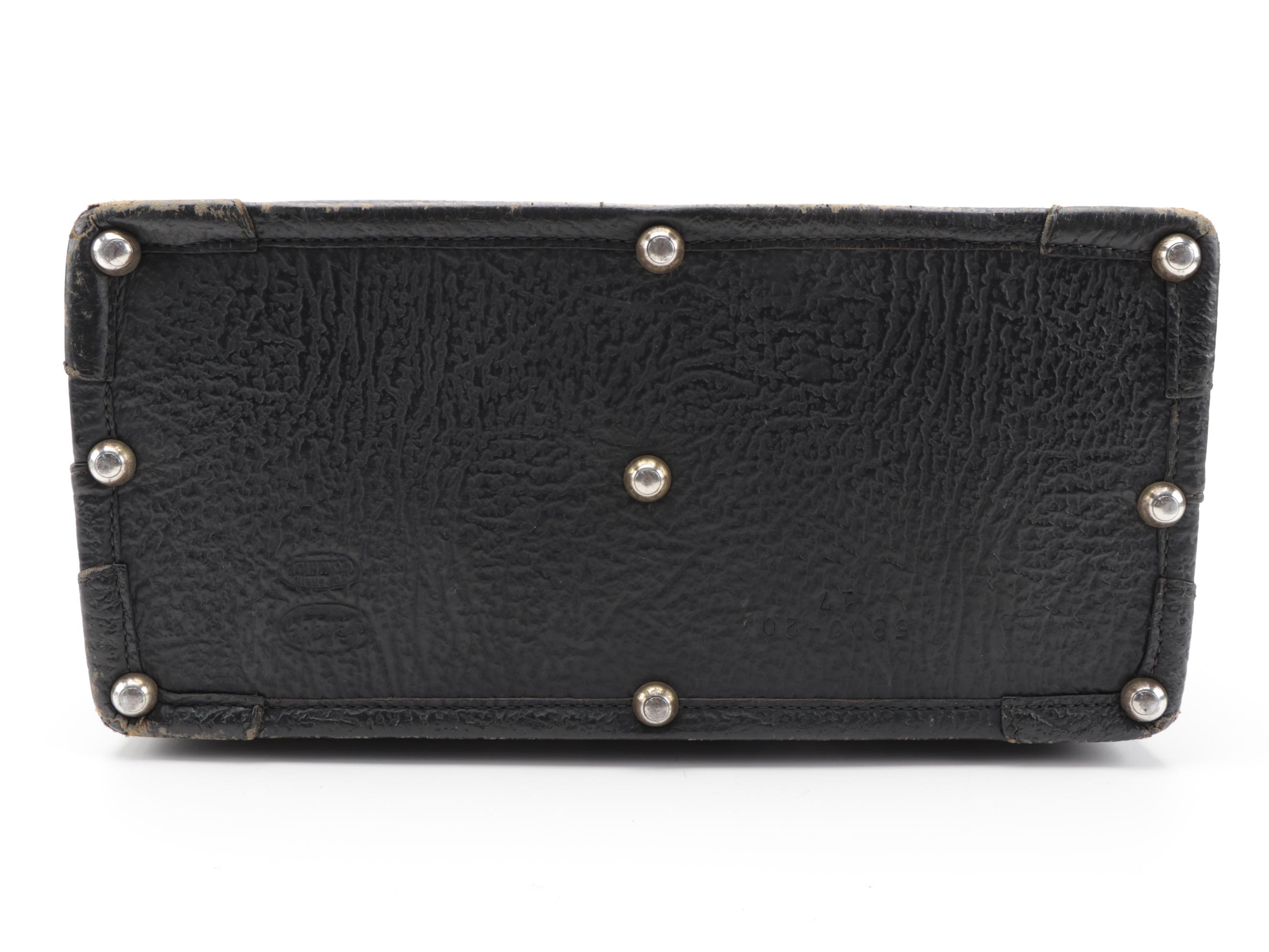 Schell Leather Company "Emdee" Doctor Bag in Top Grain Cowhide, Mid-20th Century