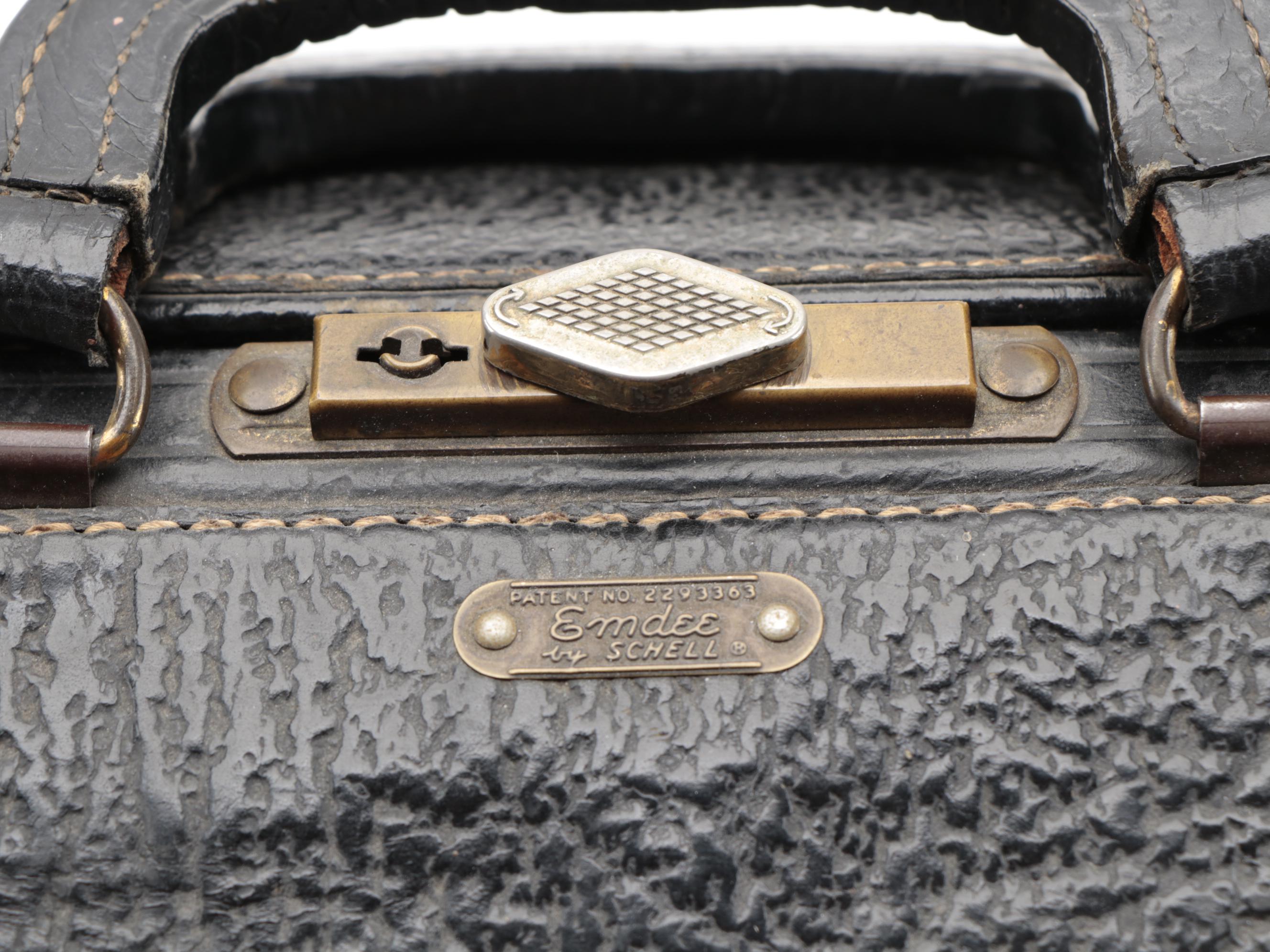 Schell Leather Company "Emdee" Doctor Bag in Top Grain Cowhide, Mid-20th Century