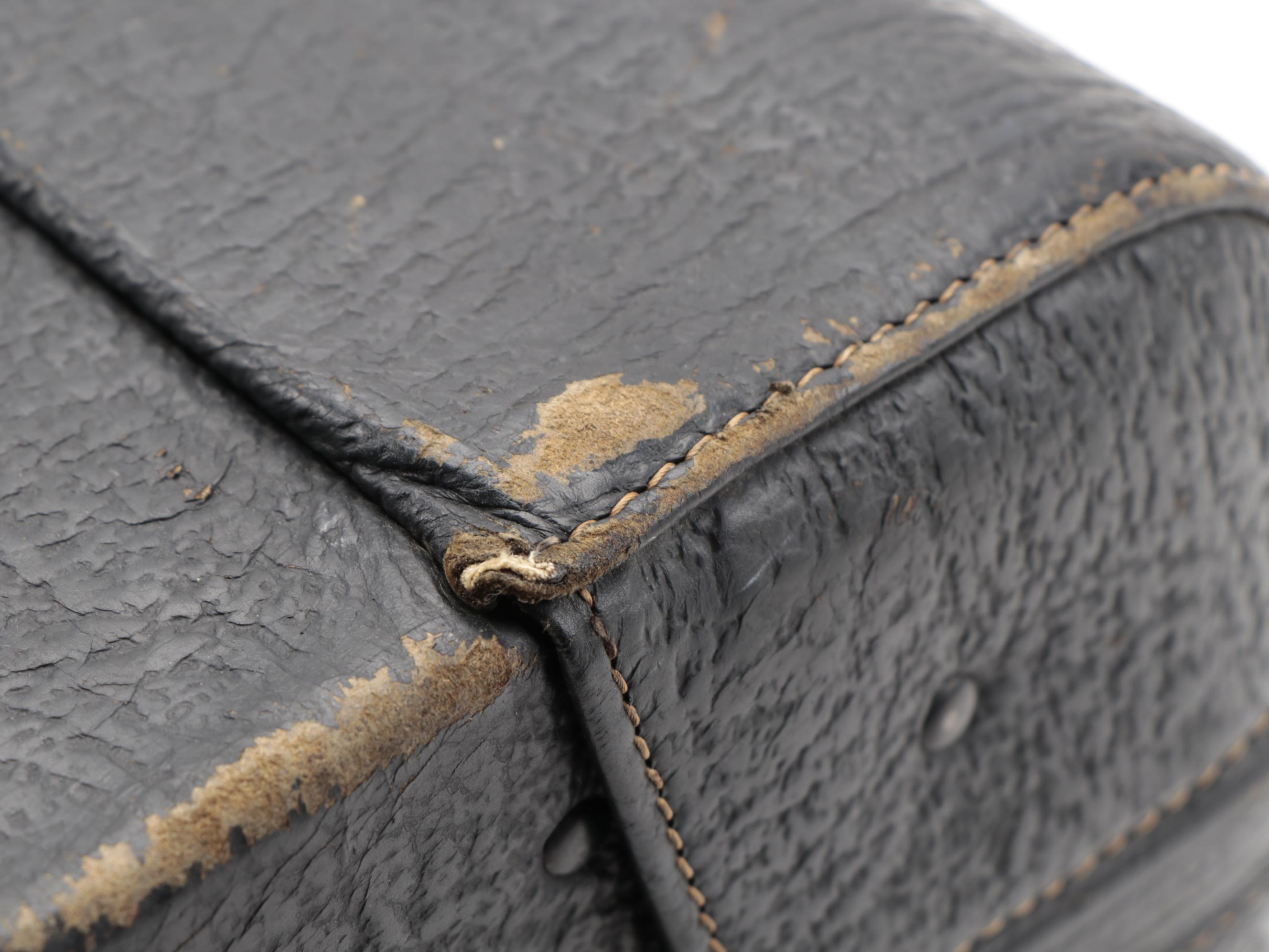 Schell Leather Company "Emdee" Doctor Bag in Top Grain Cowhide, Mid-20th Century