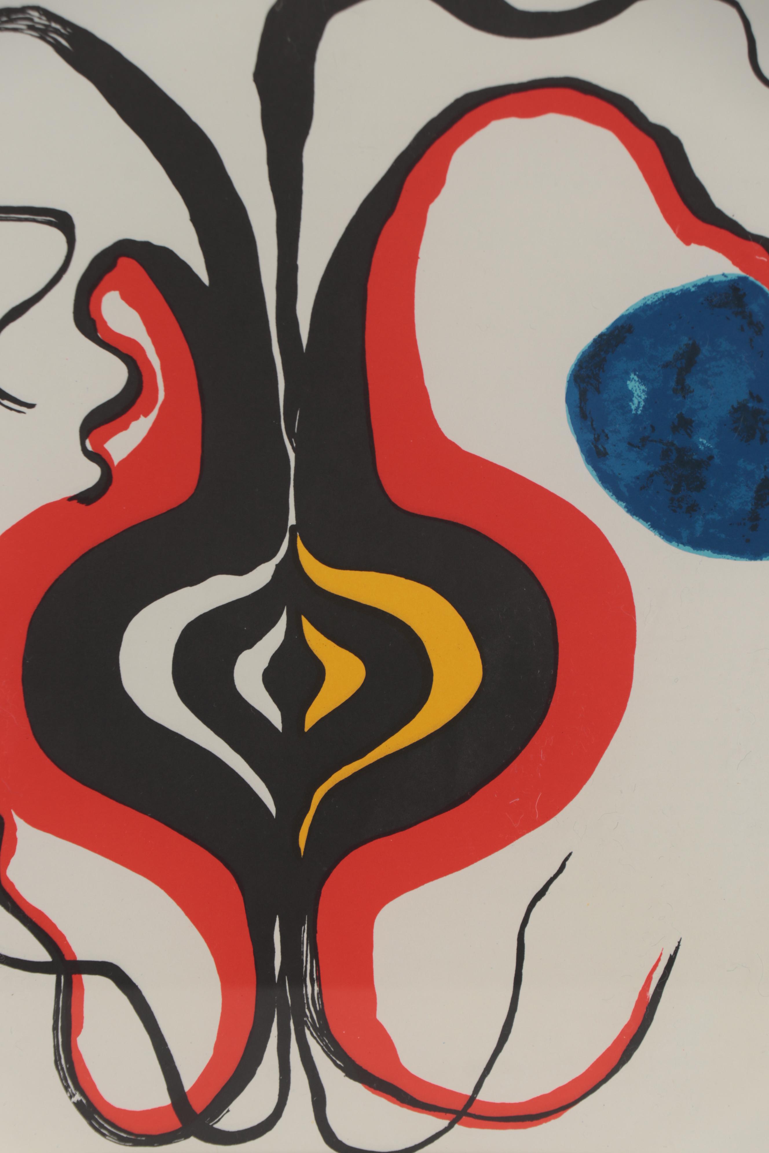 Alexander Calder Color Lithograph for "Derrière le Miroir," 1966