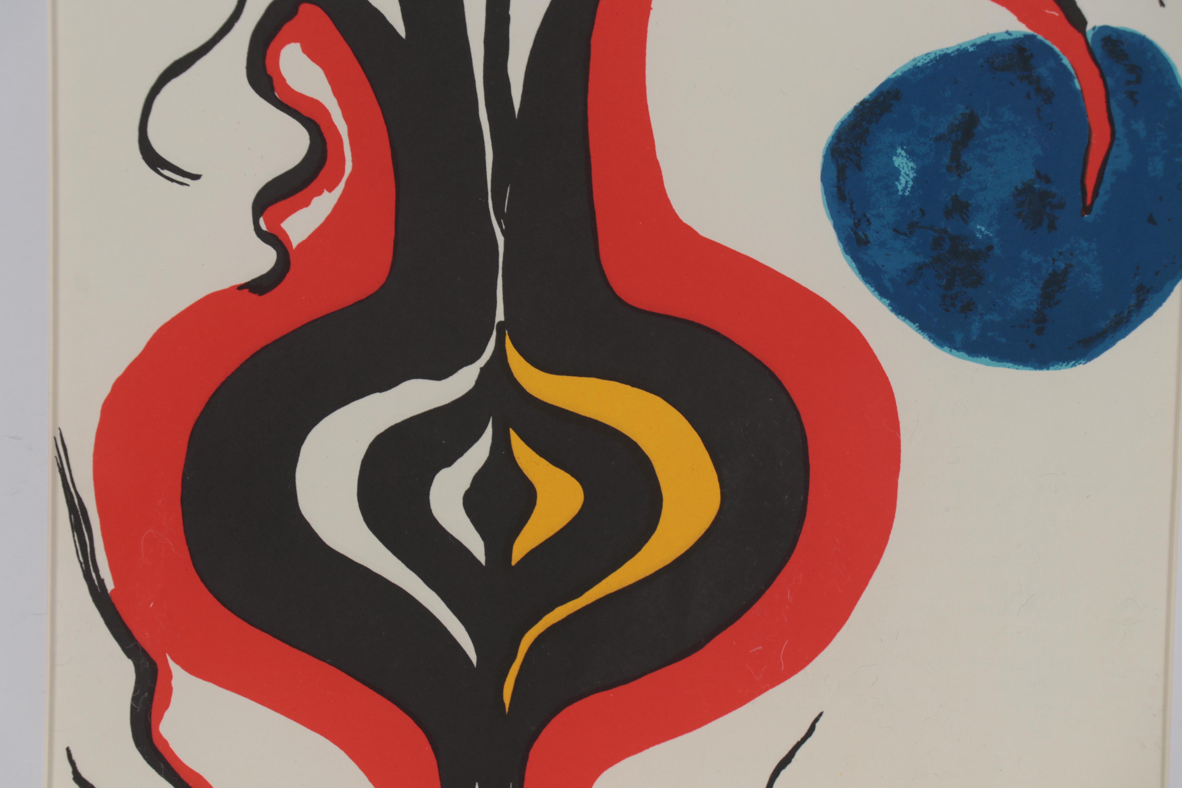 Alexander Calder Color Lithograph for "Derrière le Miroir," 1966