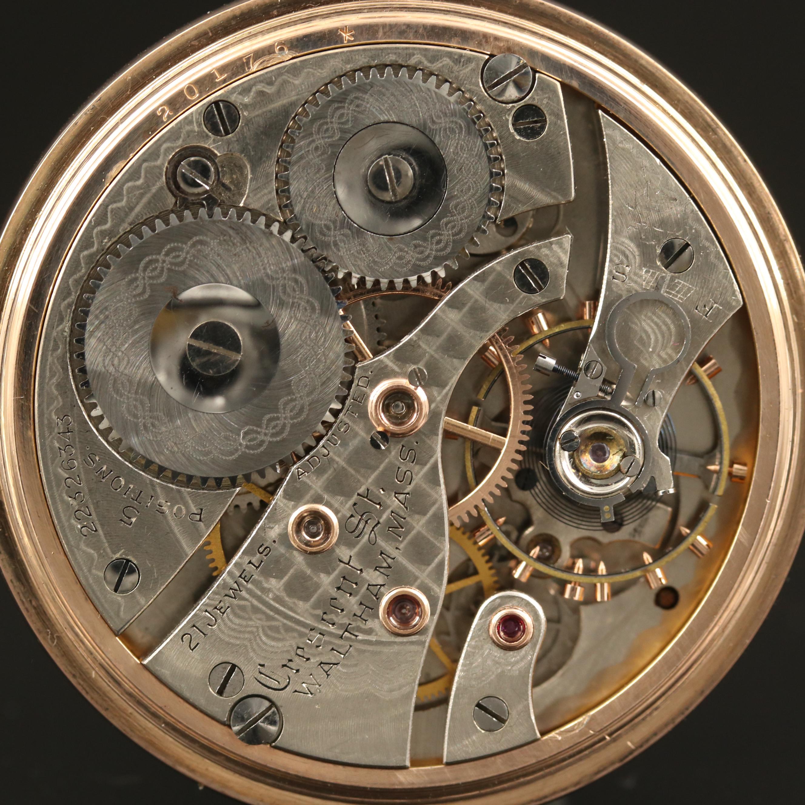 1918 Waltham Railroad Grade Pocket Watch