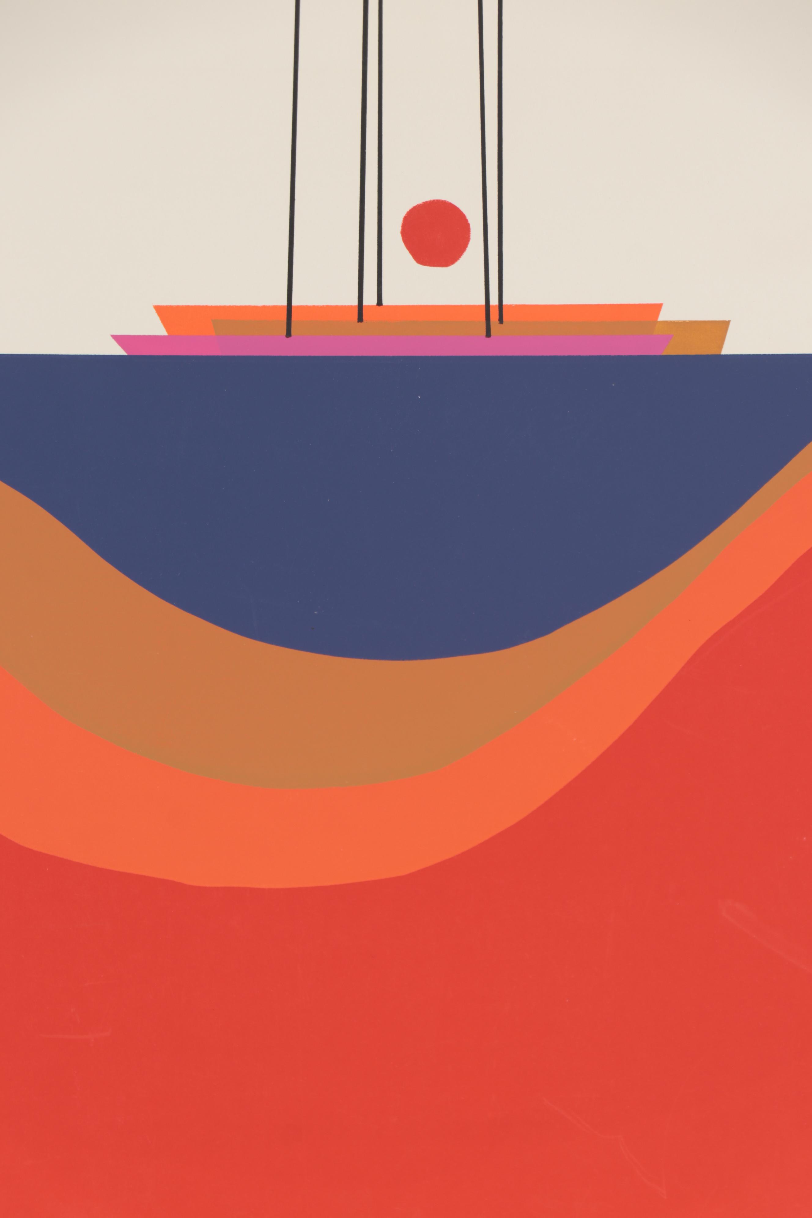 Calvin J. Libby Abstract and Floral Serigraphs