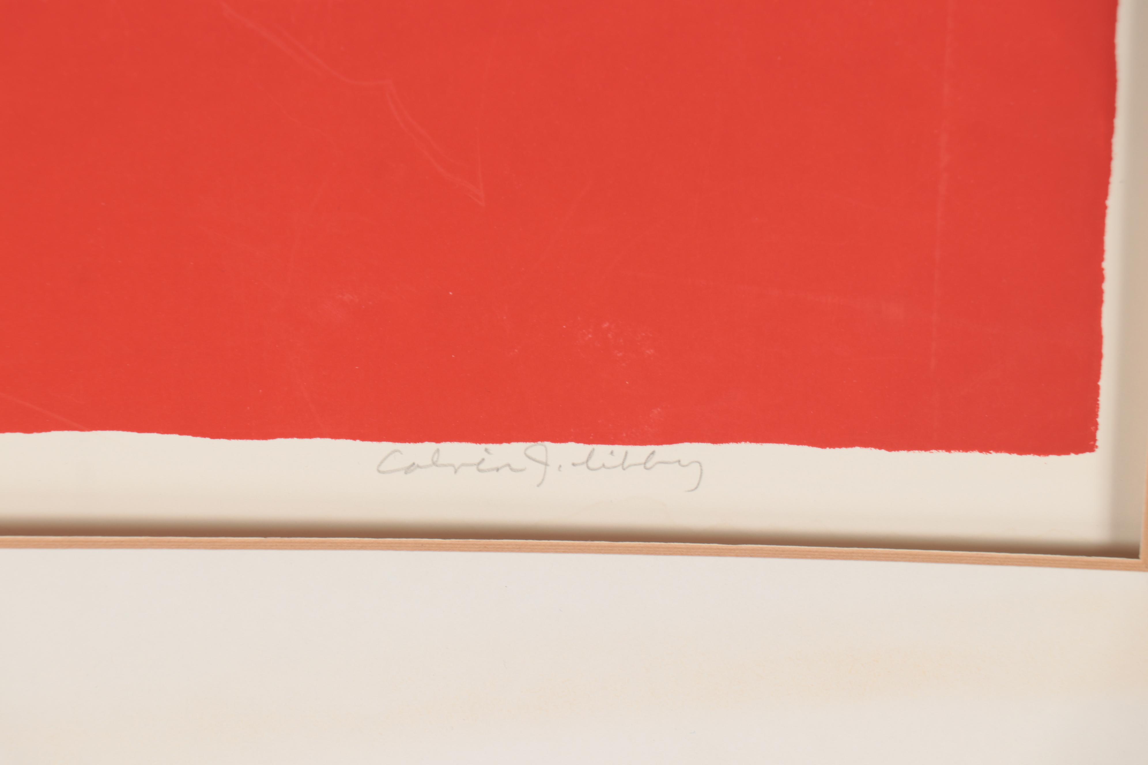 Calvin J. Libby Abstract and Floral Serigraphs