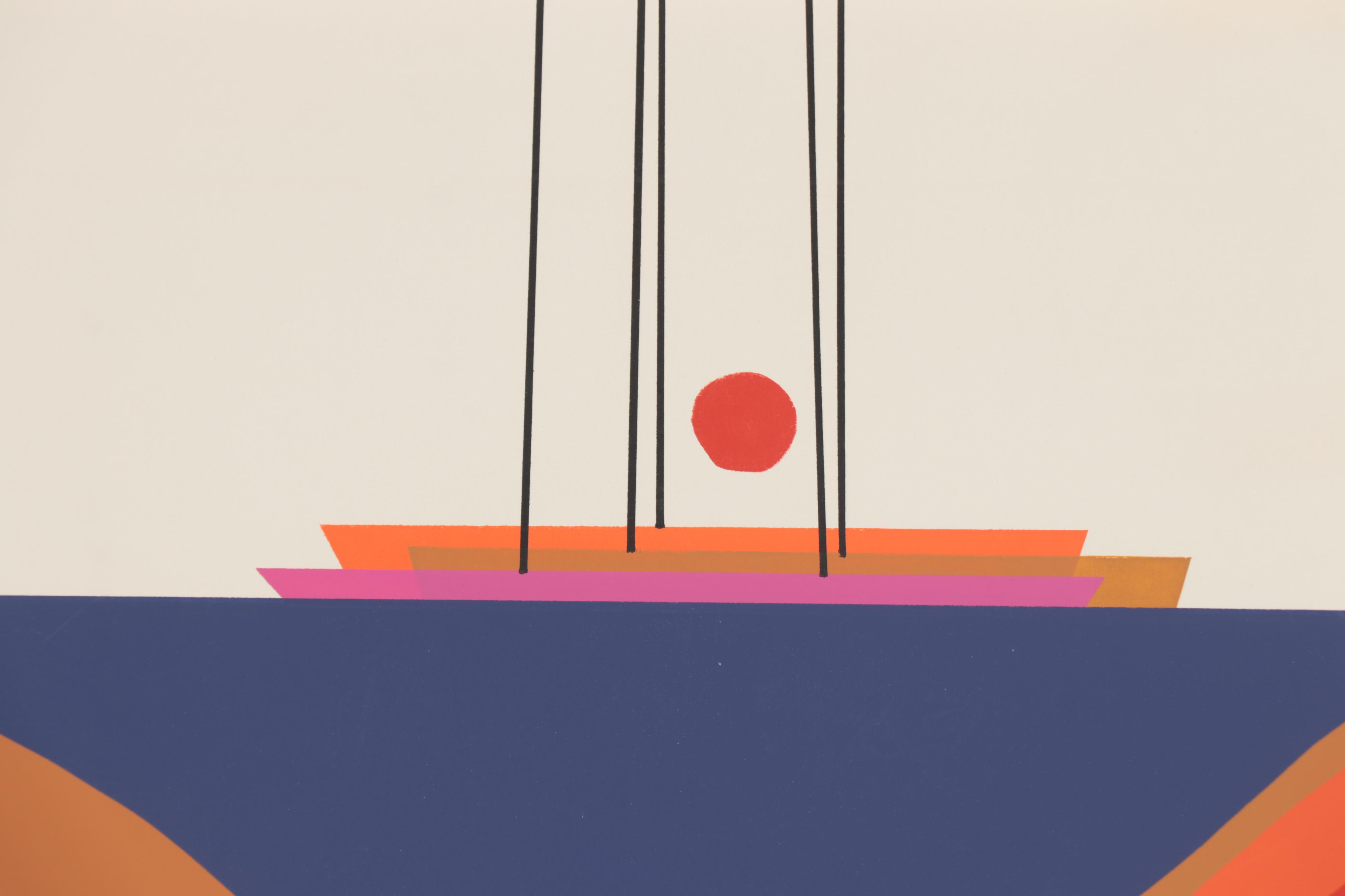 Calvin J. Libby Abstract and Floral Serigraphs