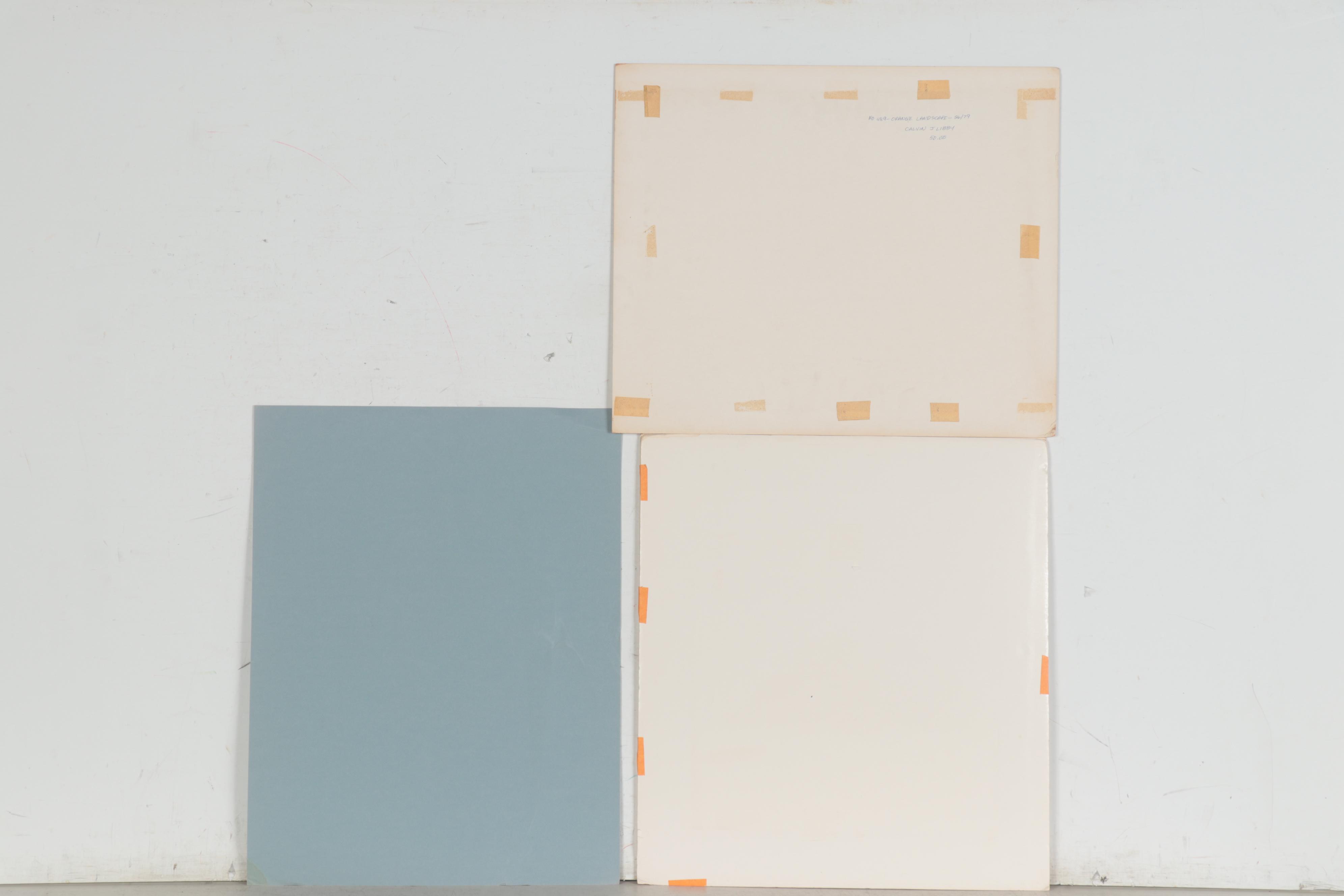 Calvin J. Libby Abstract and Floral Serigraphs