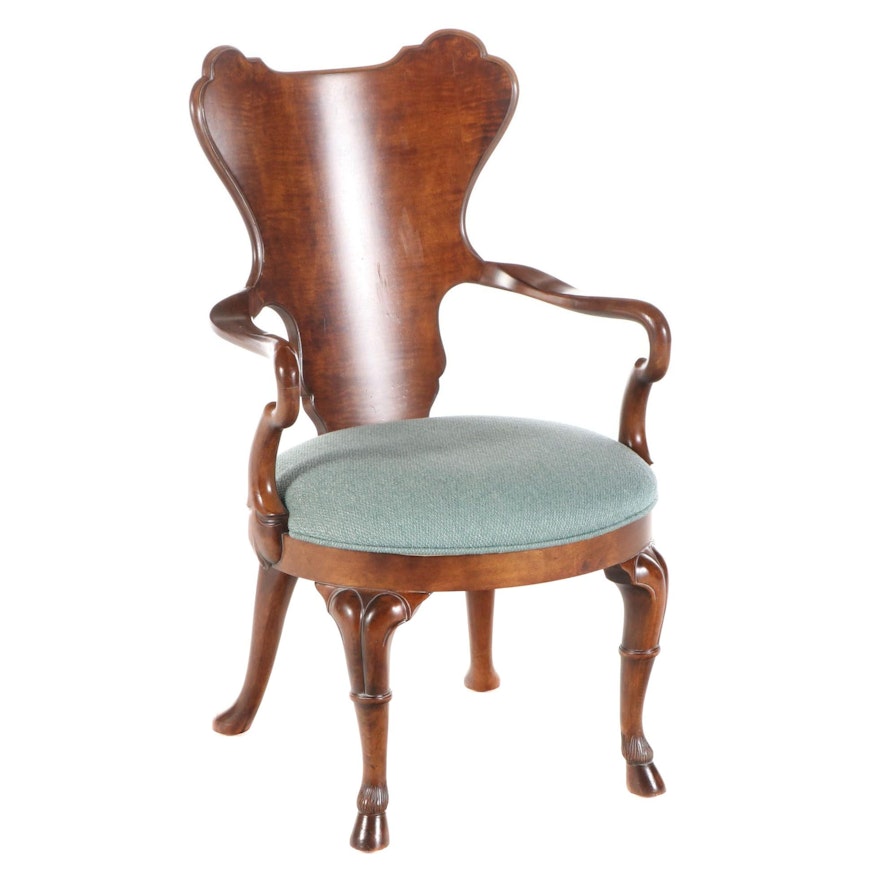 Century George II Style "Gentry Game Chair" in Birch