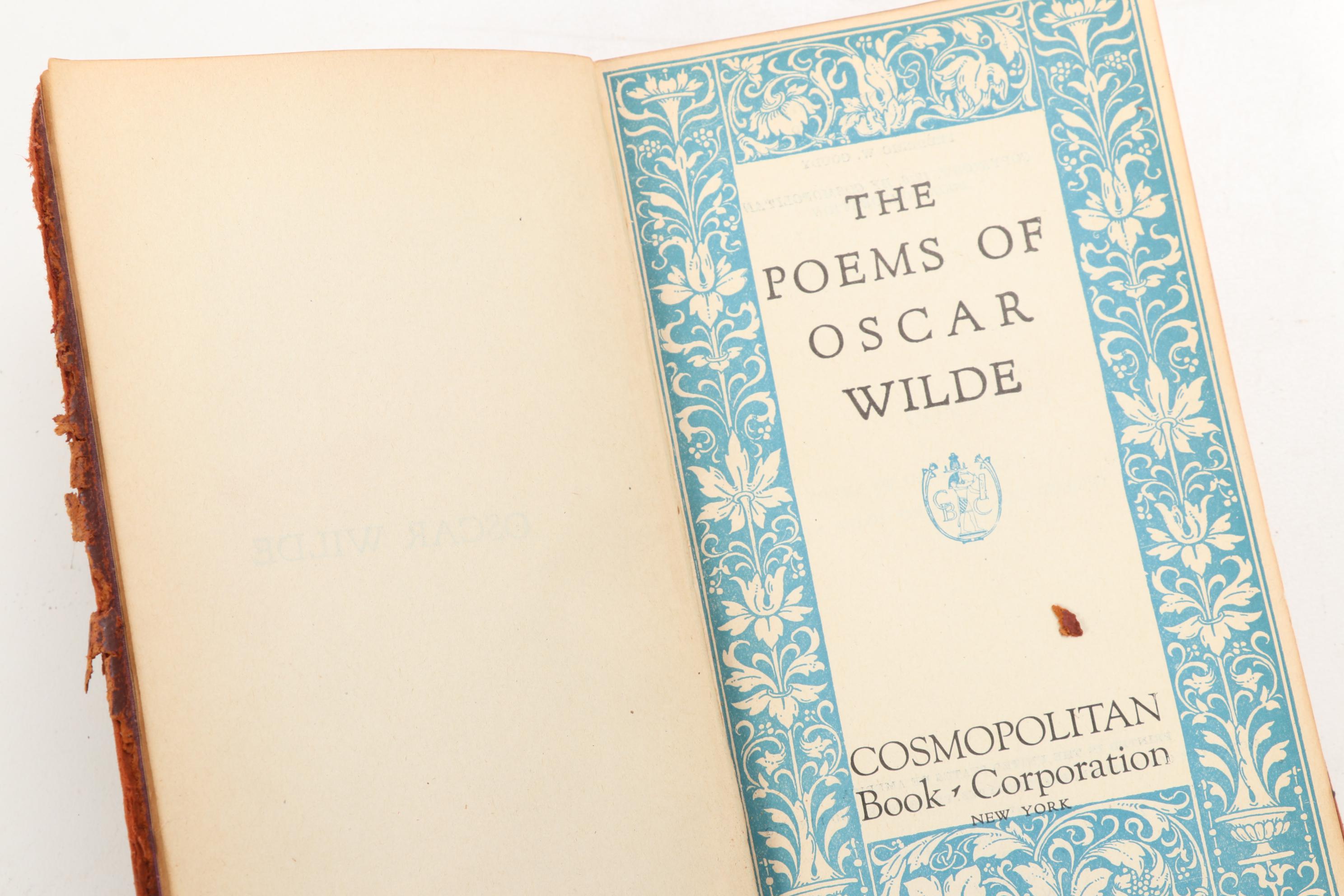 "The Poems of Oscar Wilde" and More Poetry and Short Story Books