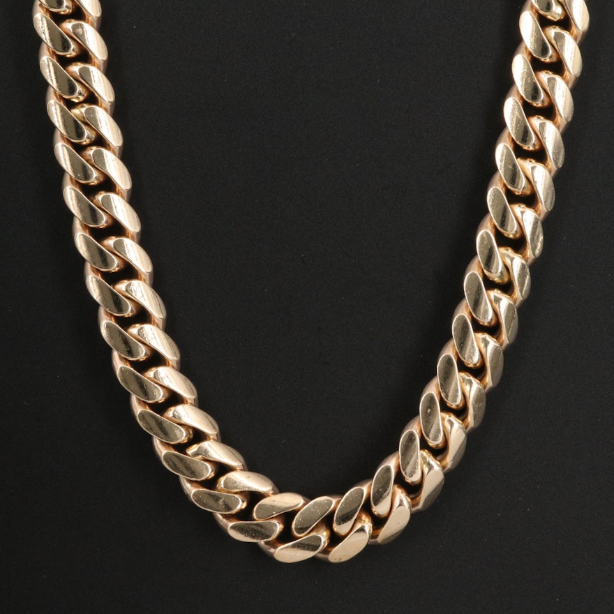 14K Curb Chain Necklace