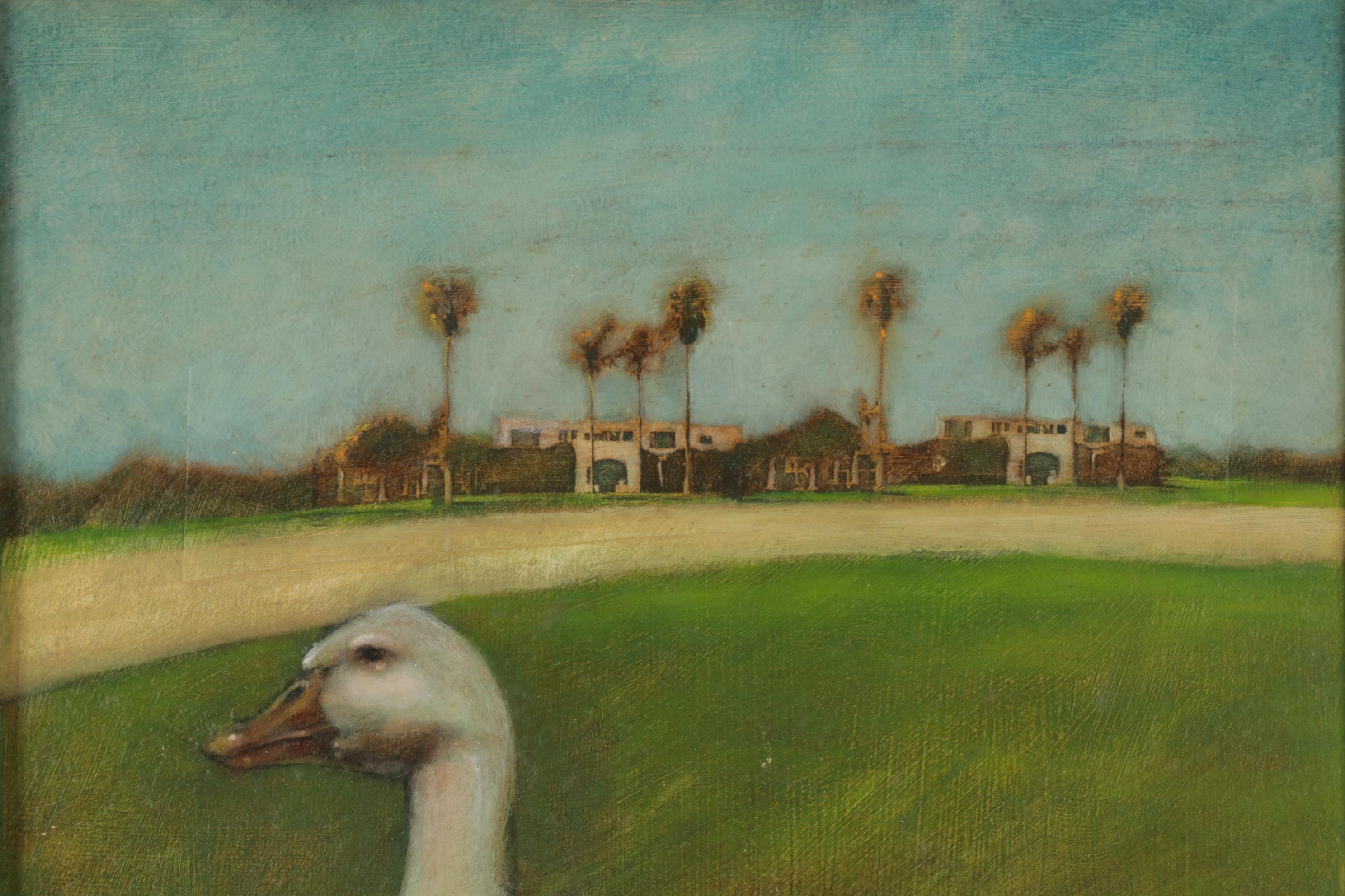 Joseph Daniel Fiedler Oil Painting "Duck," circa 1983