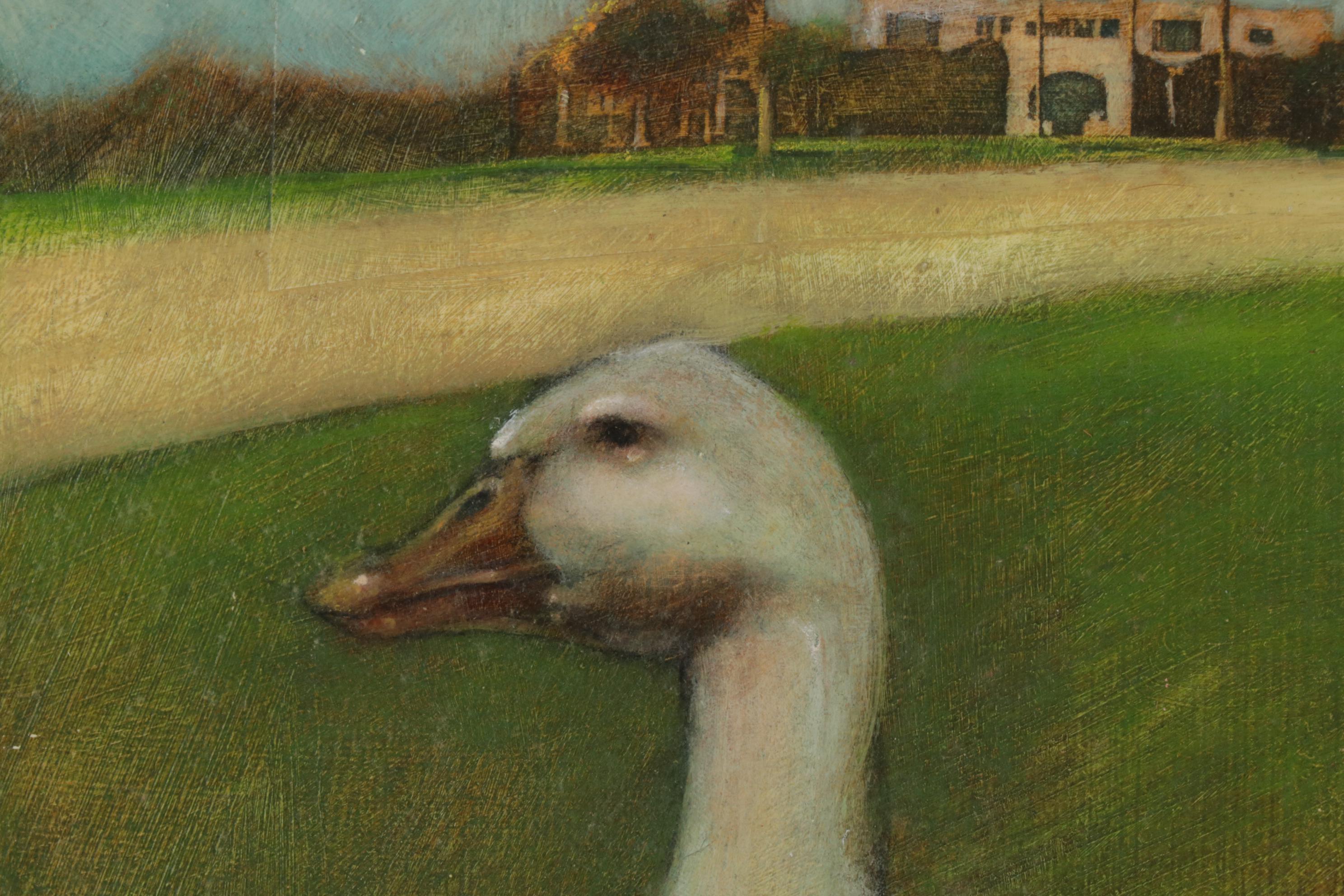 Joseph Daniel Fiedler Oil Painting "Duck," circa 1983
