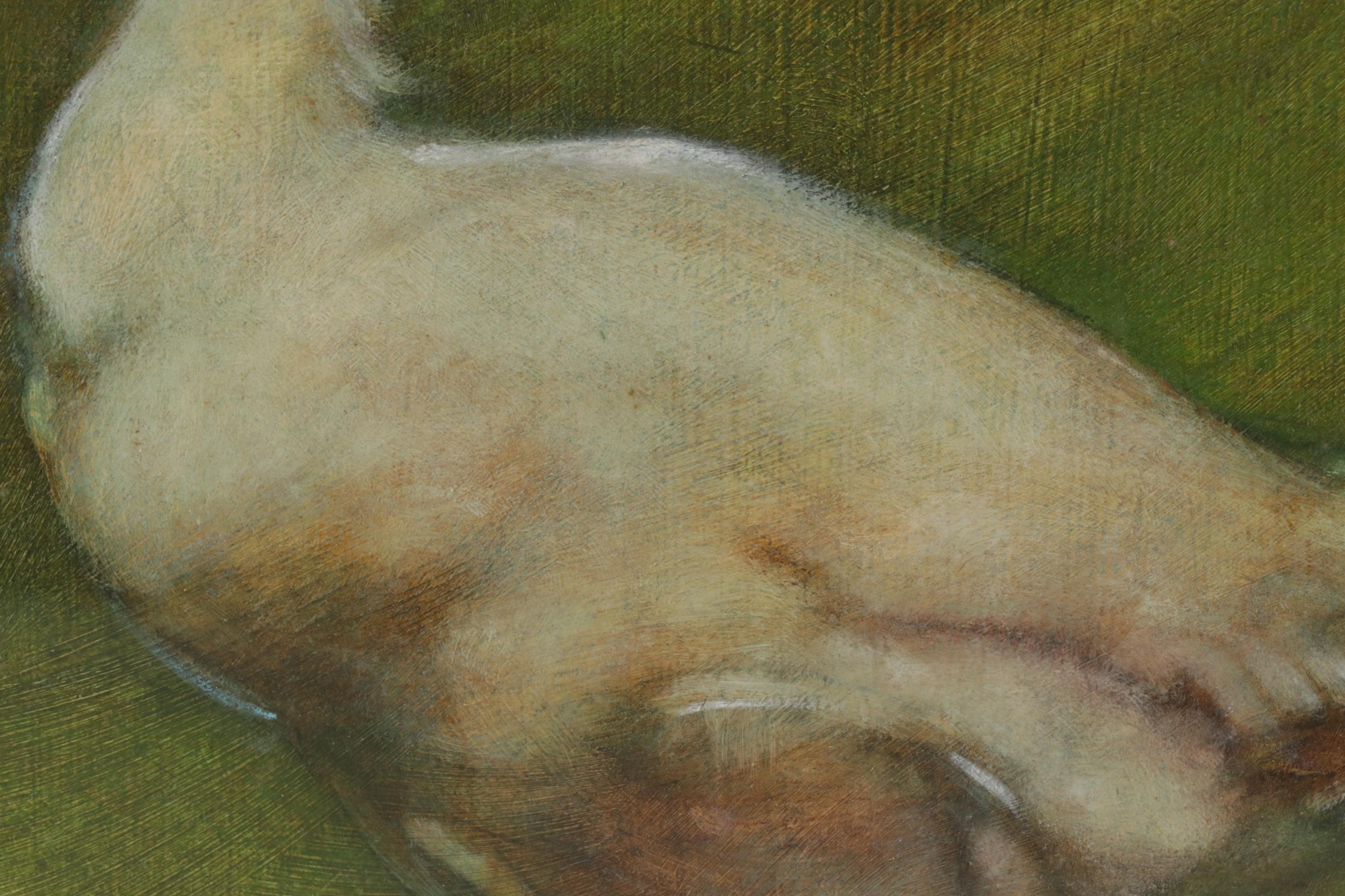 Joseph Daniel Fiedler Oil Painting "Duck," circa 1983