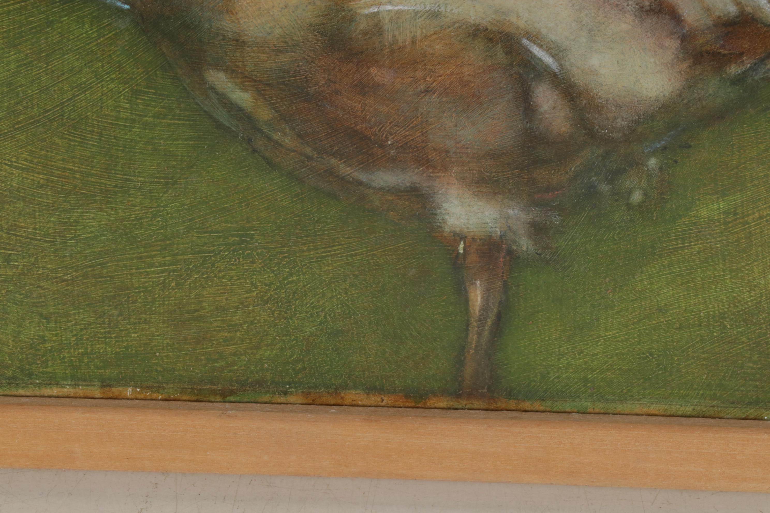 Joseph Daniel Fiedler Oil Painting "Duck," circa 1983