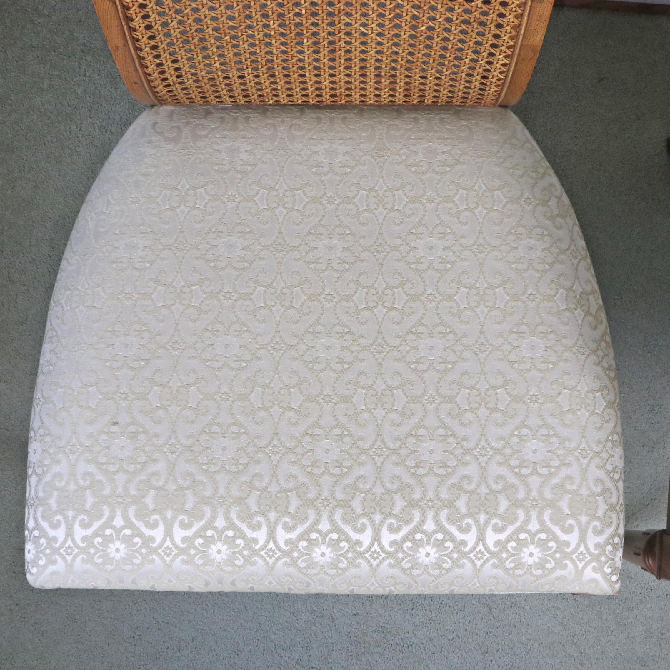 Heritage Extension Dining Table and Caned Chairs, Late 20th Century