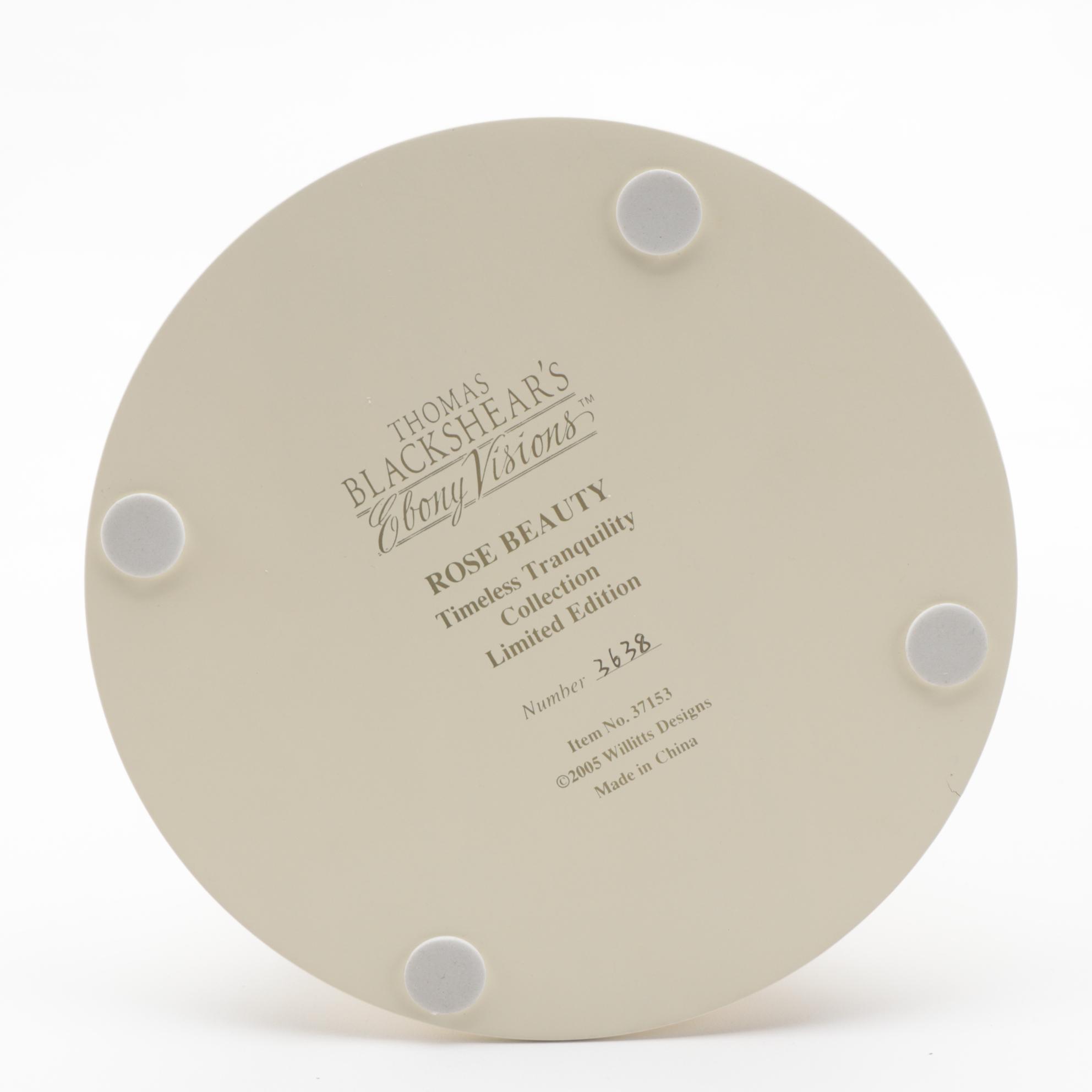 Thomas Blackshear's Ebony Visions "Rose Beauty" and "Evening Rose" Figurines