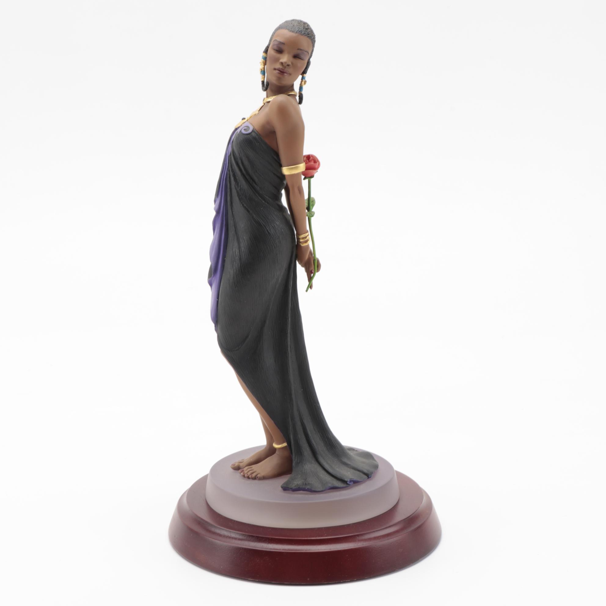 Thomas Blackshear's Ebony Visions "Rose Beauty" and "Evening Rose" Figurines