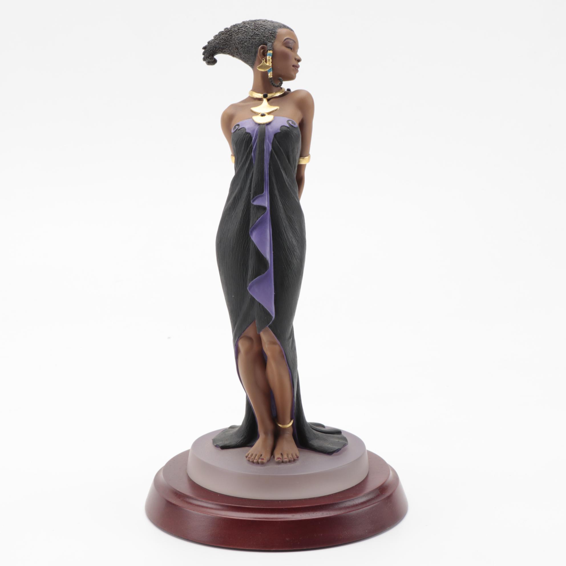 Thomas Blackshear's Ebony Visions "Rose Beauty" and "Evening Rose" Figurines