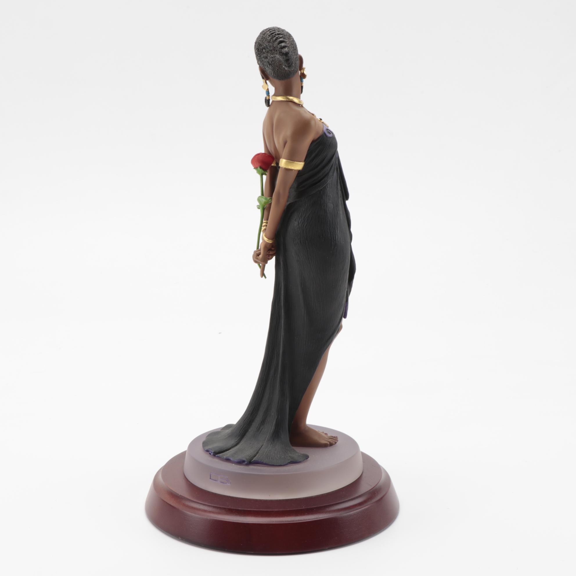 Thomas Blackshear's Ebony Visions "Rose Beauty" and "Evening Rose" Figurines