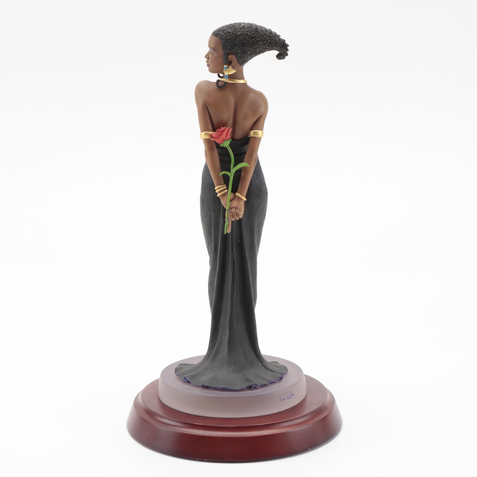 Thomas Blackshear's Ebony Visions "Rose Beauty" and "Evening Rose" Figurines