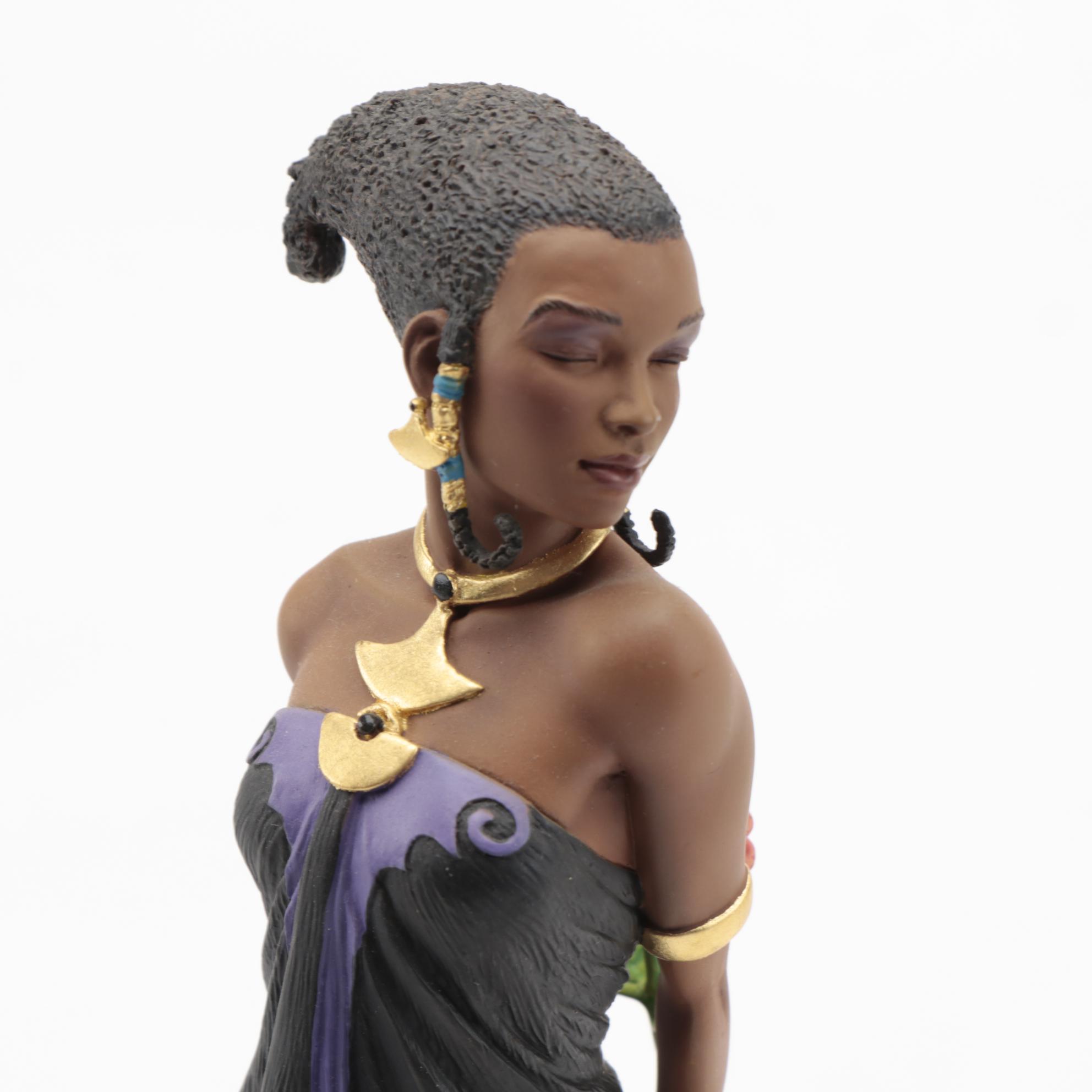 Thomas Blackshear's Ebony Visions "Rose Beauty" and "Evening Rose" Figurines