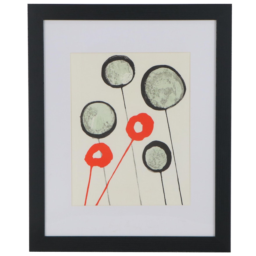 Alexander Calder Color Lithograph for "Derrière le Miroir," 1966