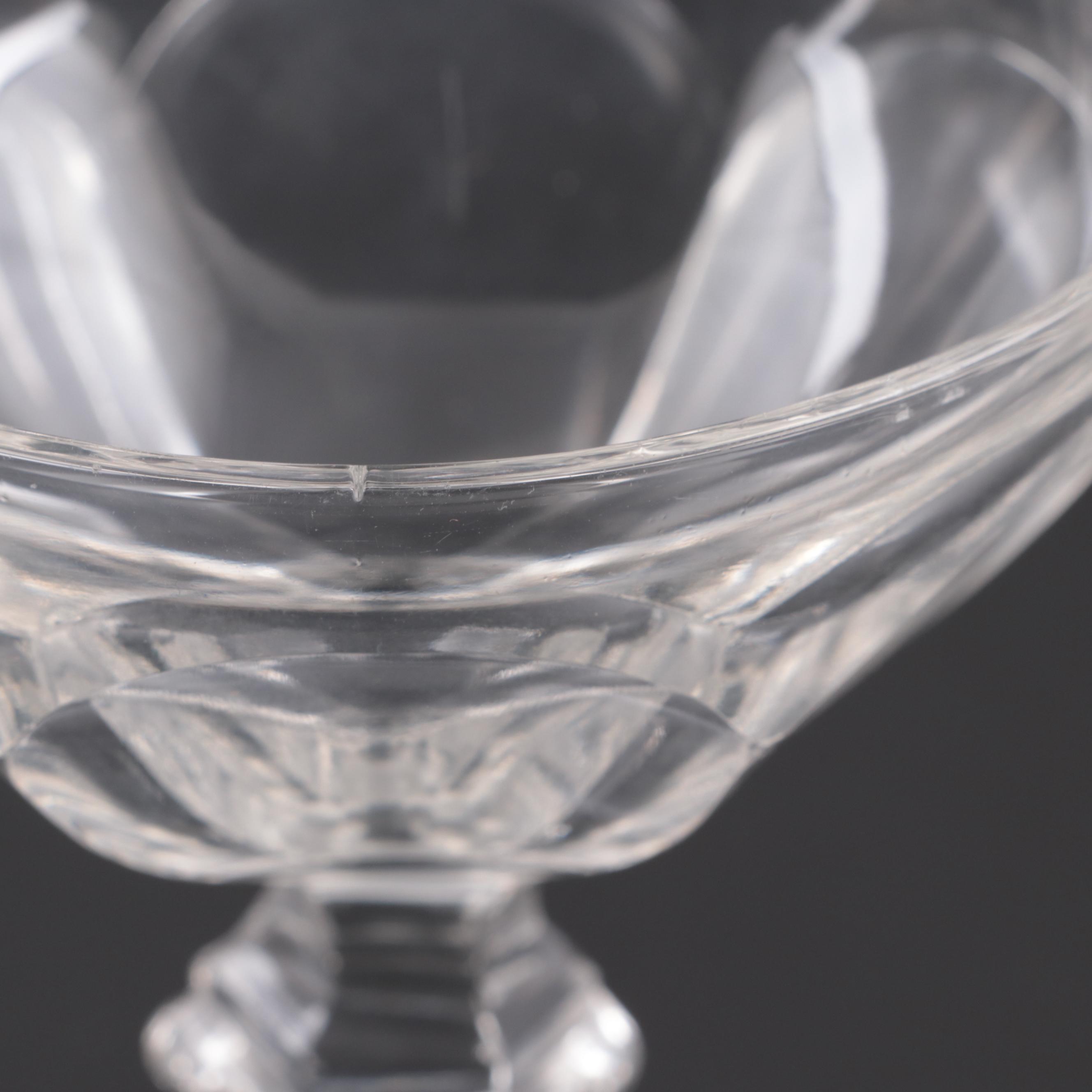 Heisey "Colonial" Wine and "Puritan" Champagne Glasses, Early to Mid