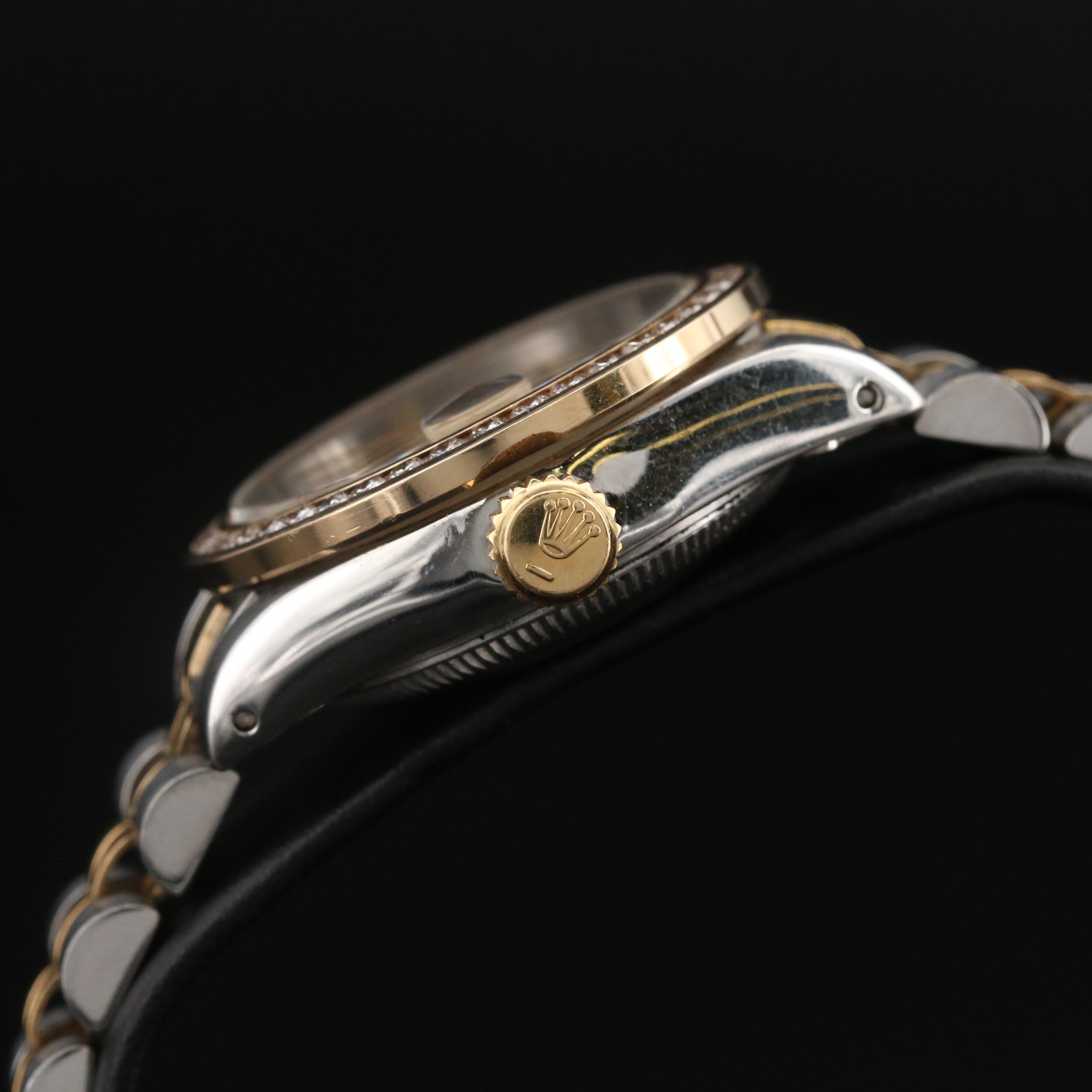 1984 Rolex Datejust Watch with Diamond Bezel